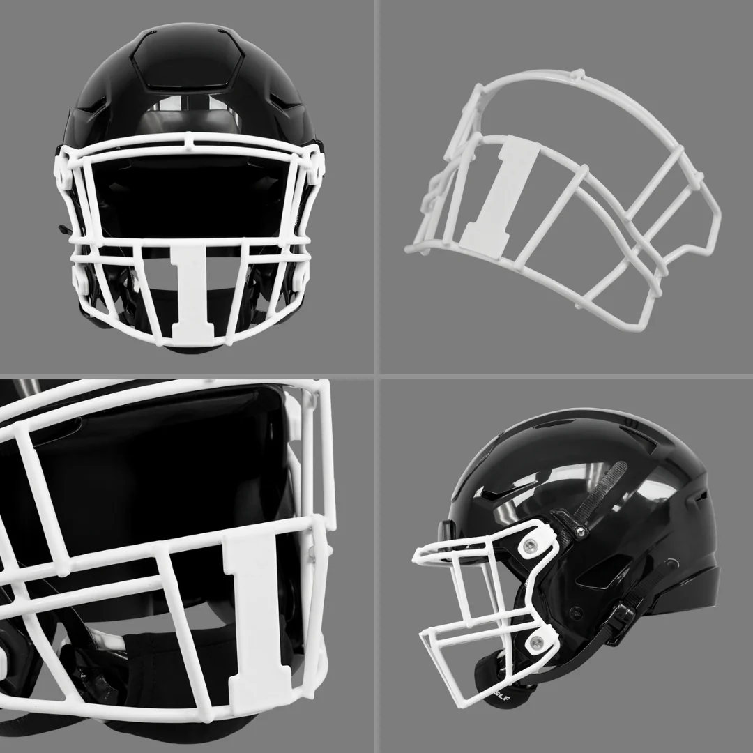 1 Jersey Font Football Facemask for Riddell SpeedFlex - Image 3
