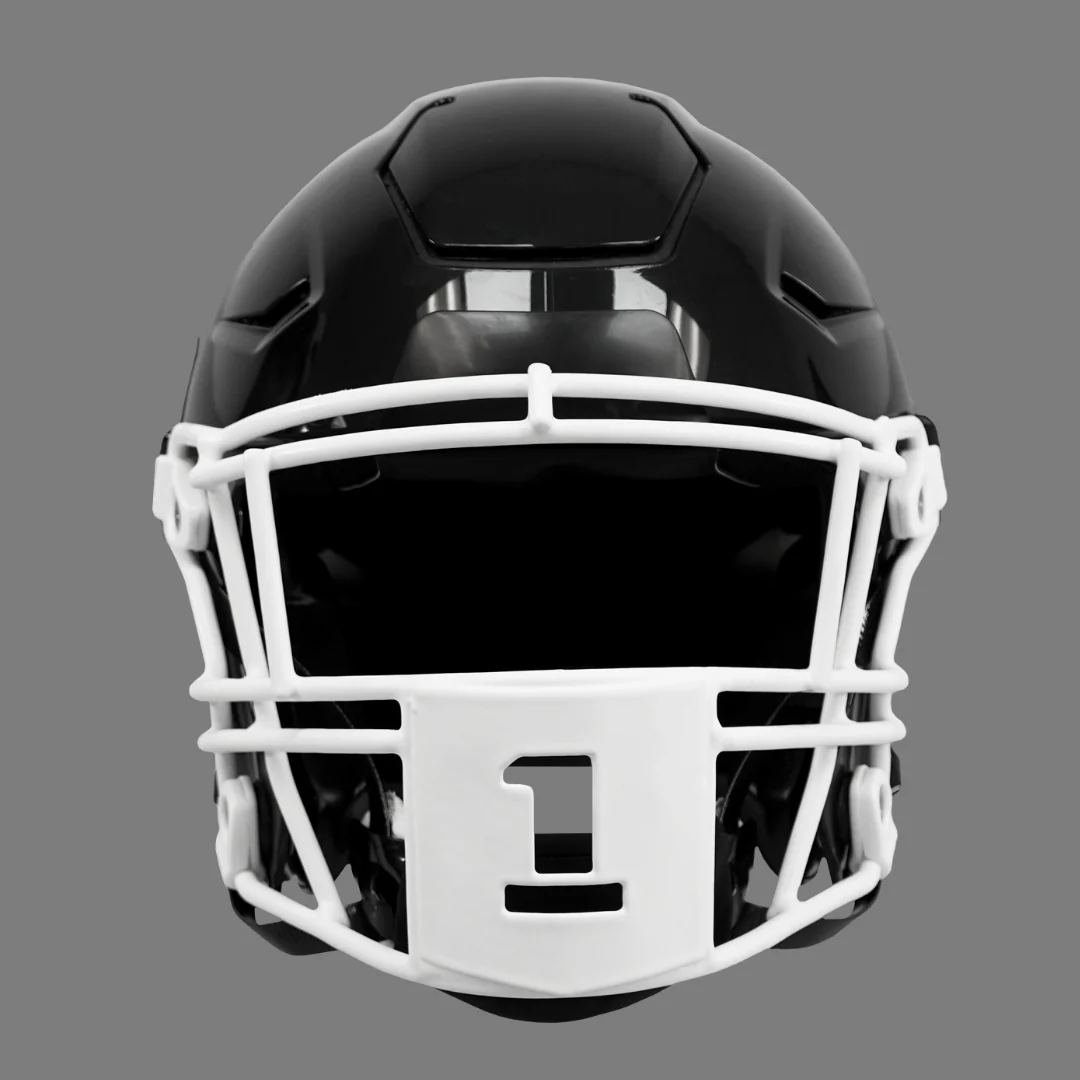 1 Stencil Font Football Facemask for Riddell SpeedFlex