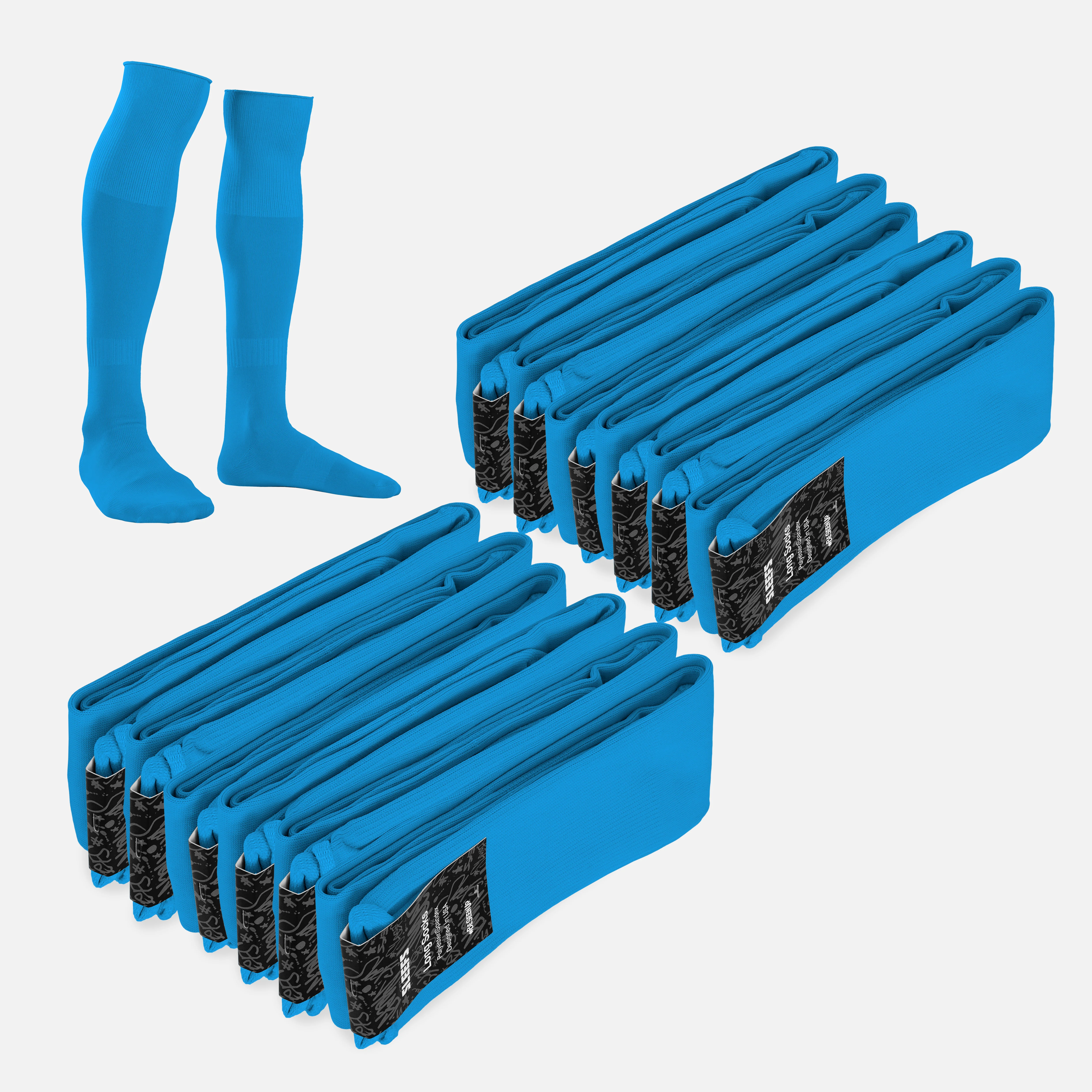 12 Pack Over The Knee Sport Socks - Image 12
