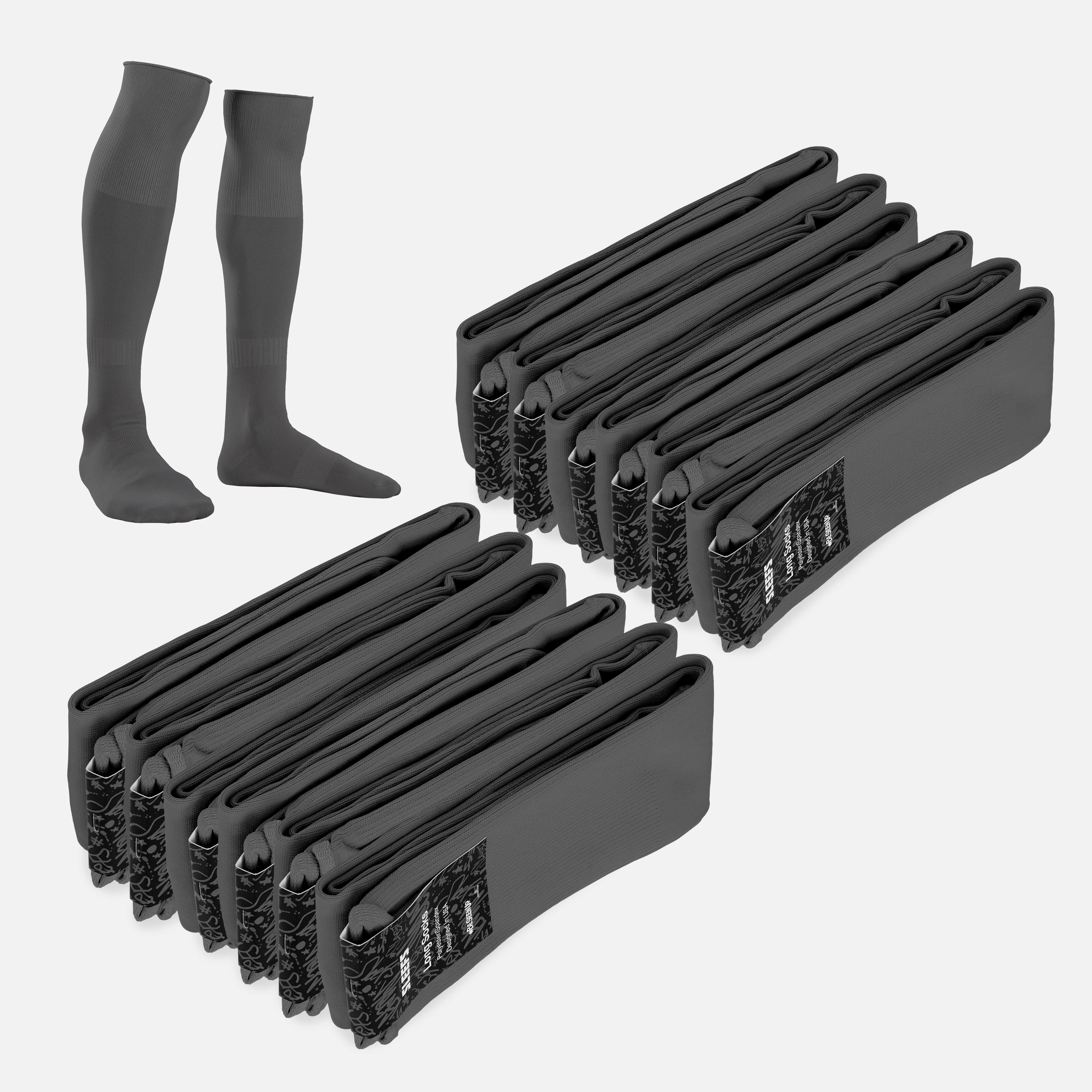 12 Pack Over The Knee Sport Socks - Image 18