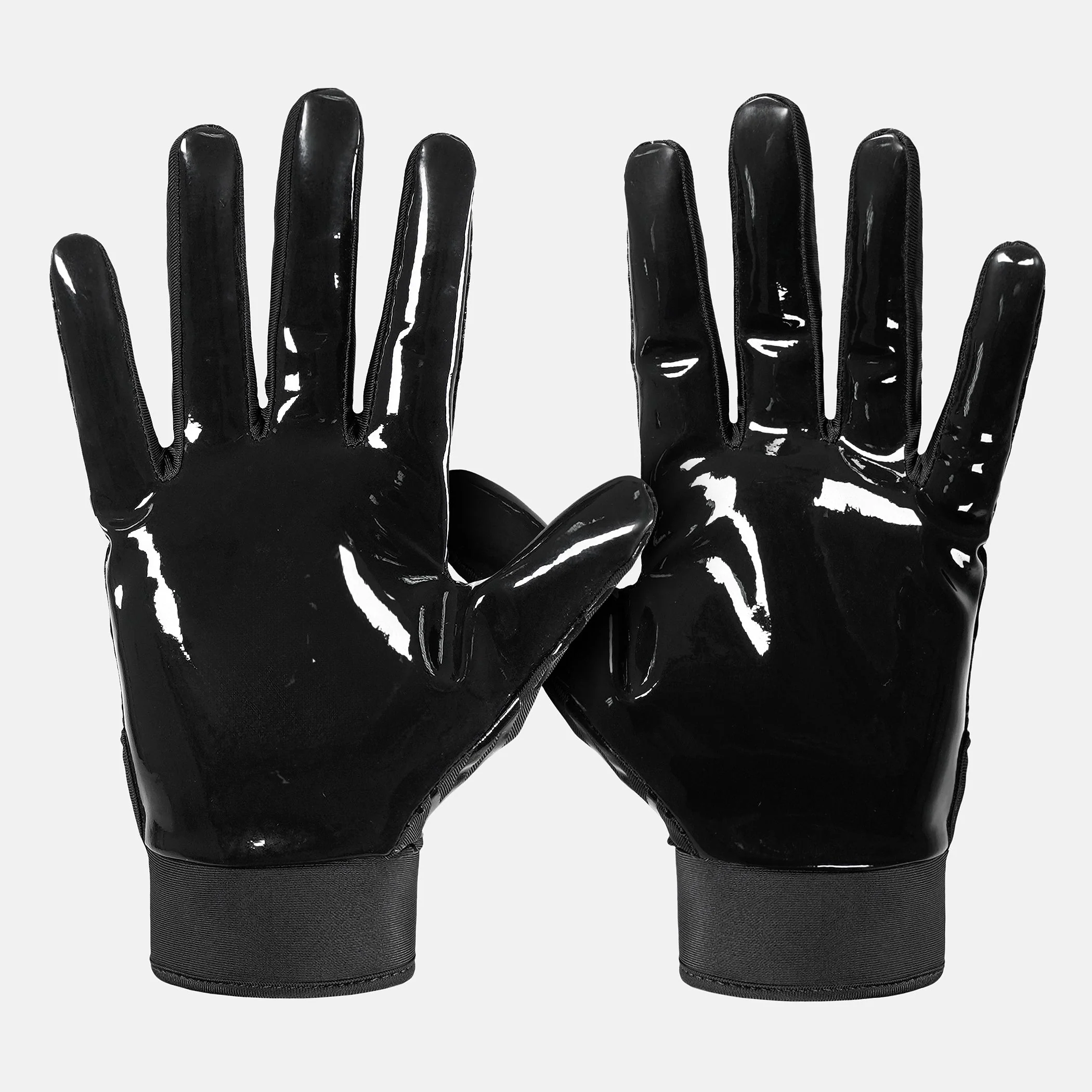2 Black Sticky Football Receiver Gloves Bundle - Image 6