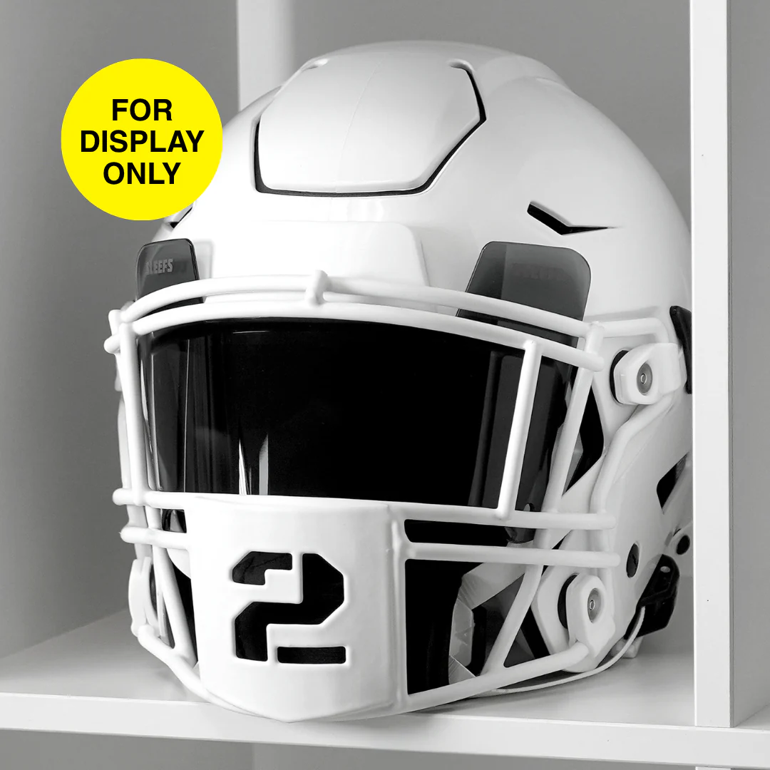 2 Stencil Font Football Facemask for Riddell SpeedFlex - Image 2