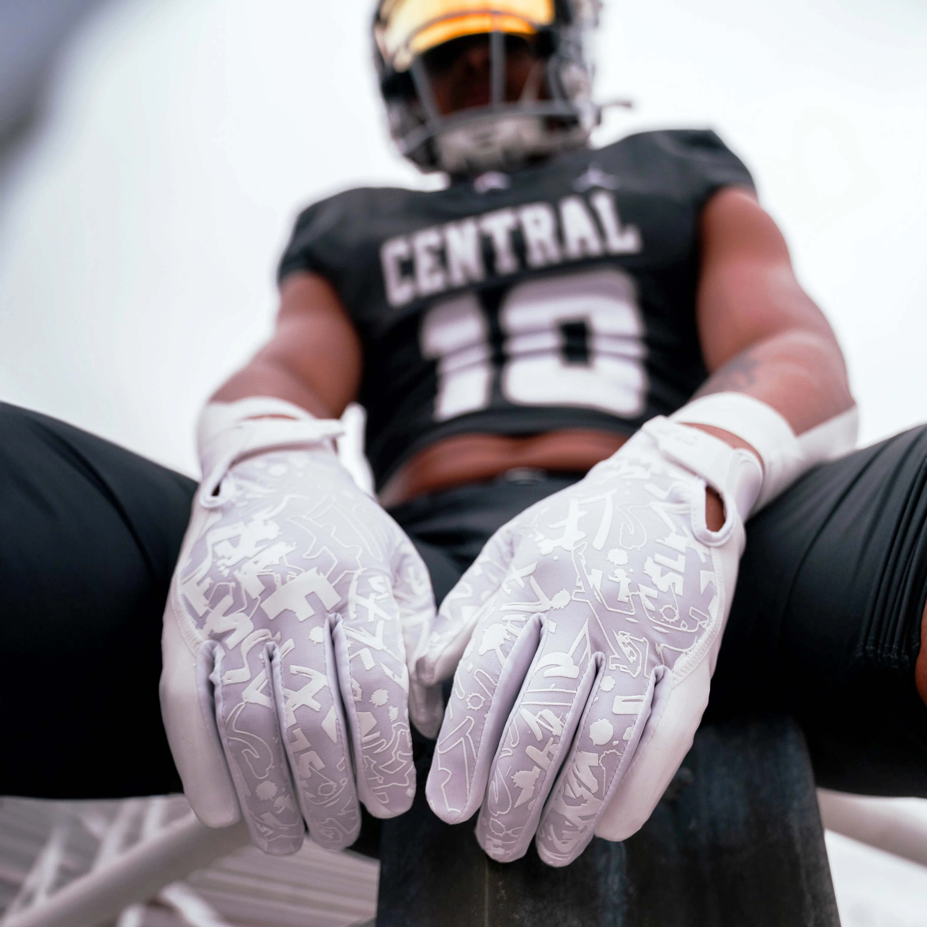 2 White Sticky Football Receiver Gloves Bundle - Image 3