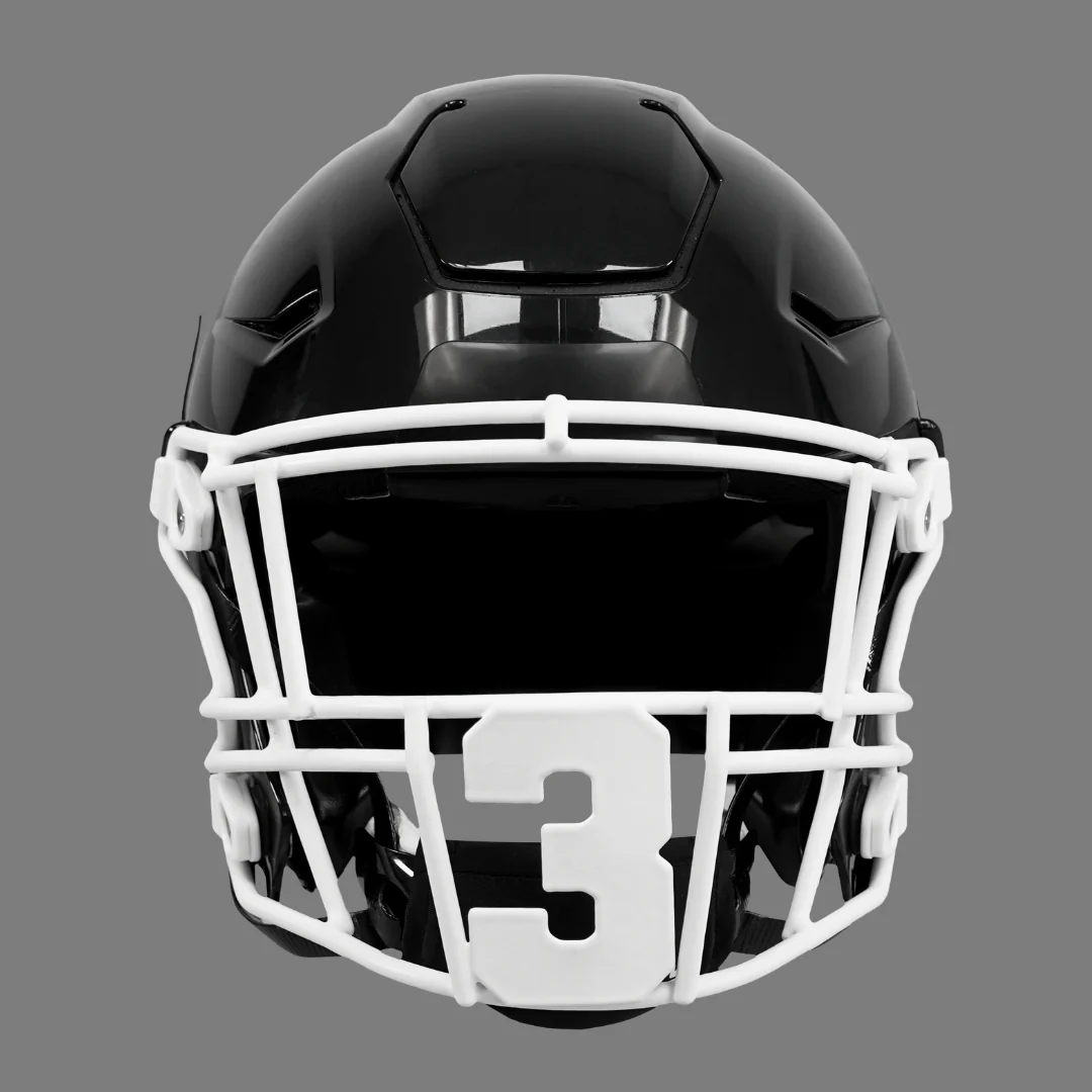 3 Jersey Font Football Facemask for Riddell SpeedFlex