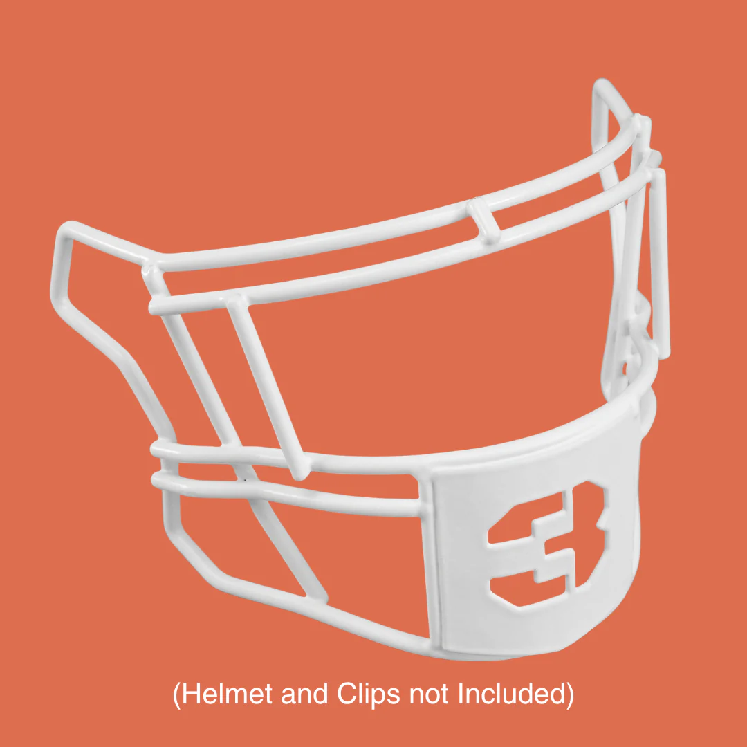 3 Stencil Font Football Facemask for Riddell SpeedFlex - Image 4