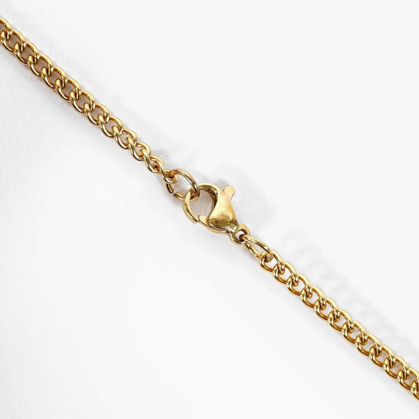 41 Number Pendant with Chain Kids Necklace - Gold Plated Stainless Steel - Image 3