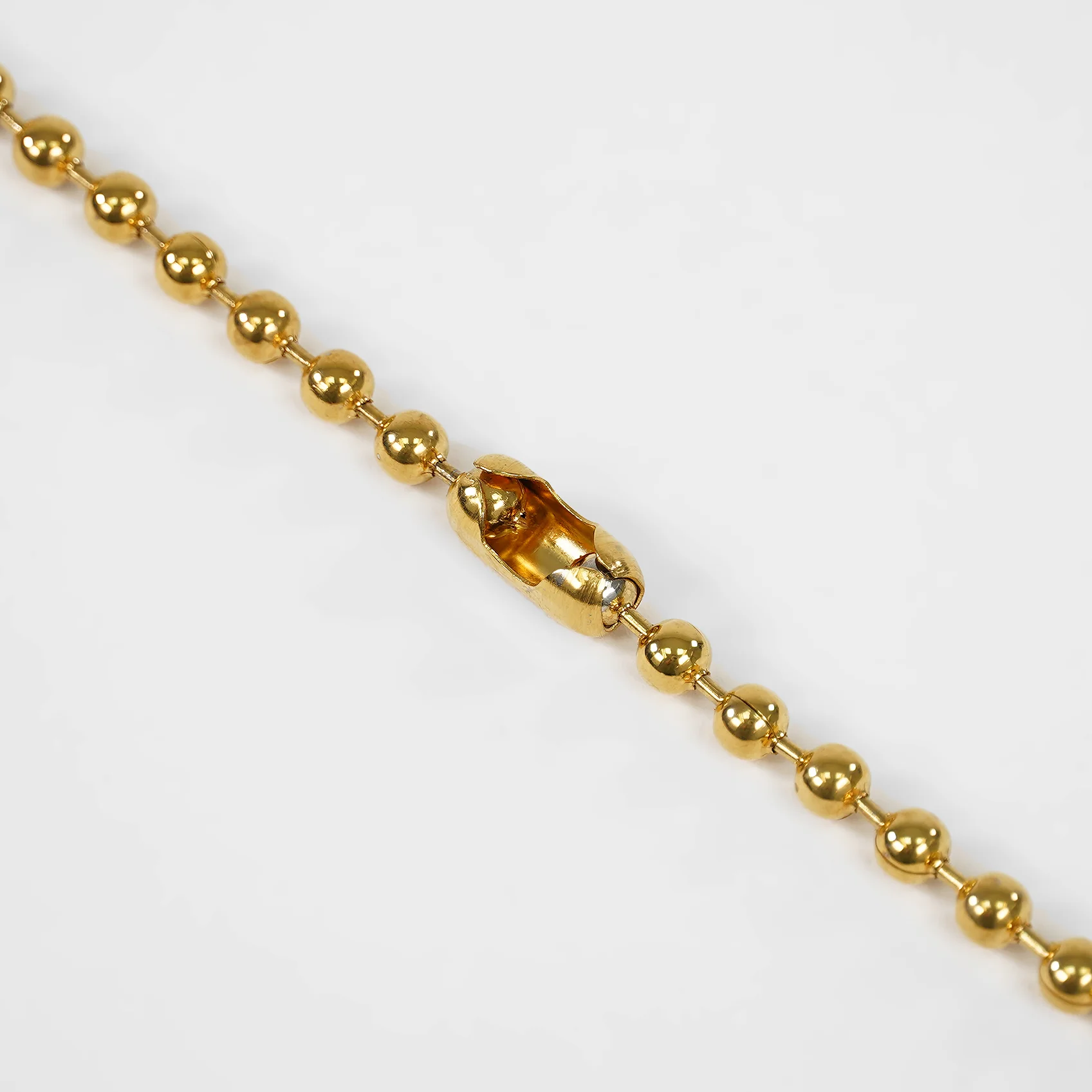 5mm Golden Dog Tag Chain Necklace (29 inches) - Image 4