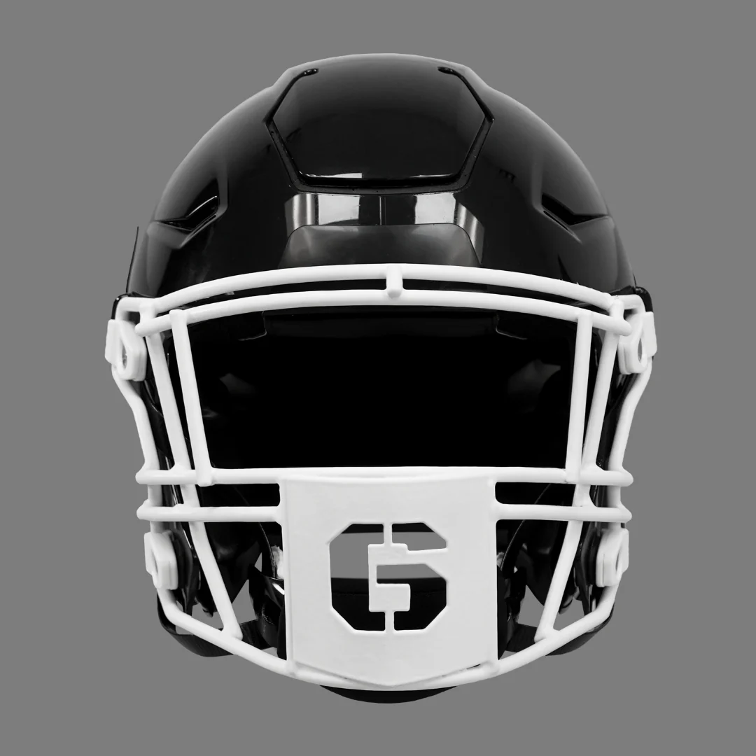 6 Stencil Font Football Facemask for Riddell SpeedFlex