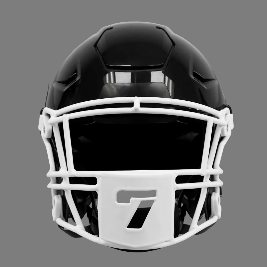 7 Stencil Font Football Facemask for Riddell SpeedFlex