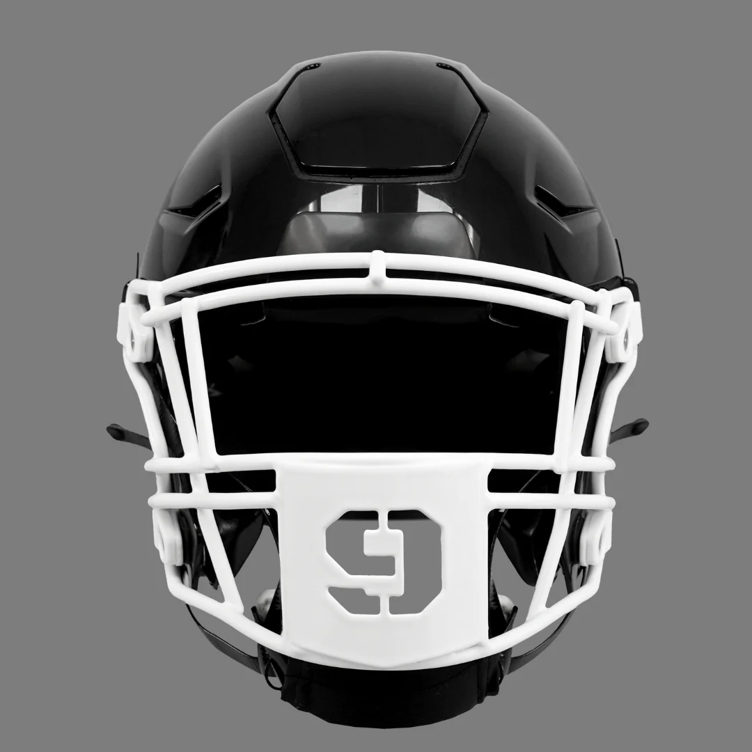 9 Stencil Font Football Facemask for Riddell SpeedFlex