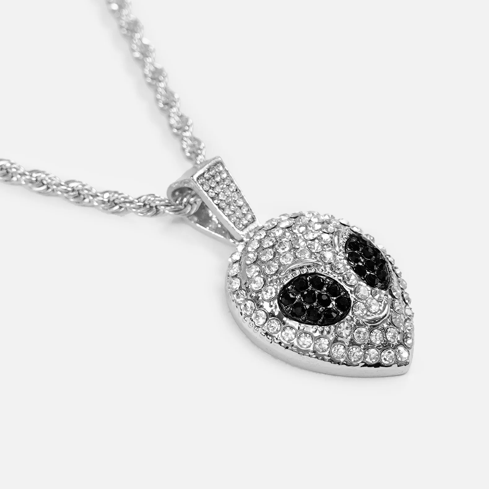 Alien 51 1½" Pendant with Chain Necklace - Stainless Steel