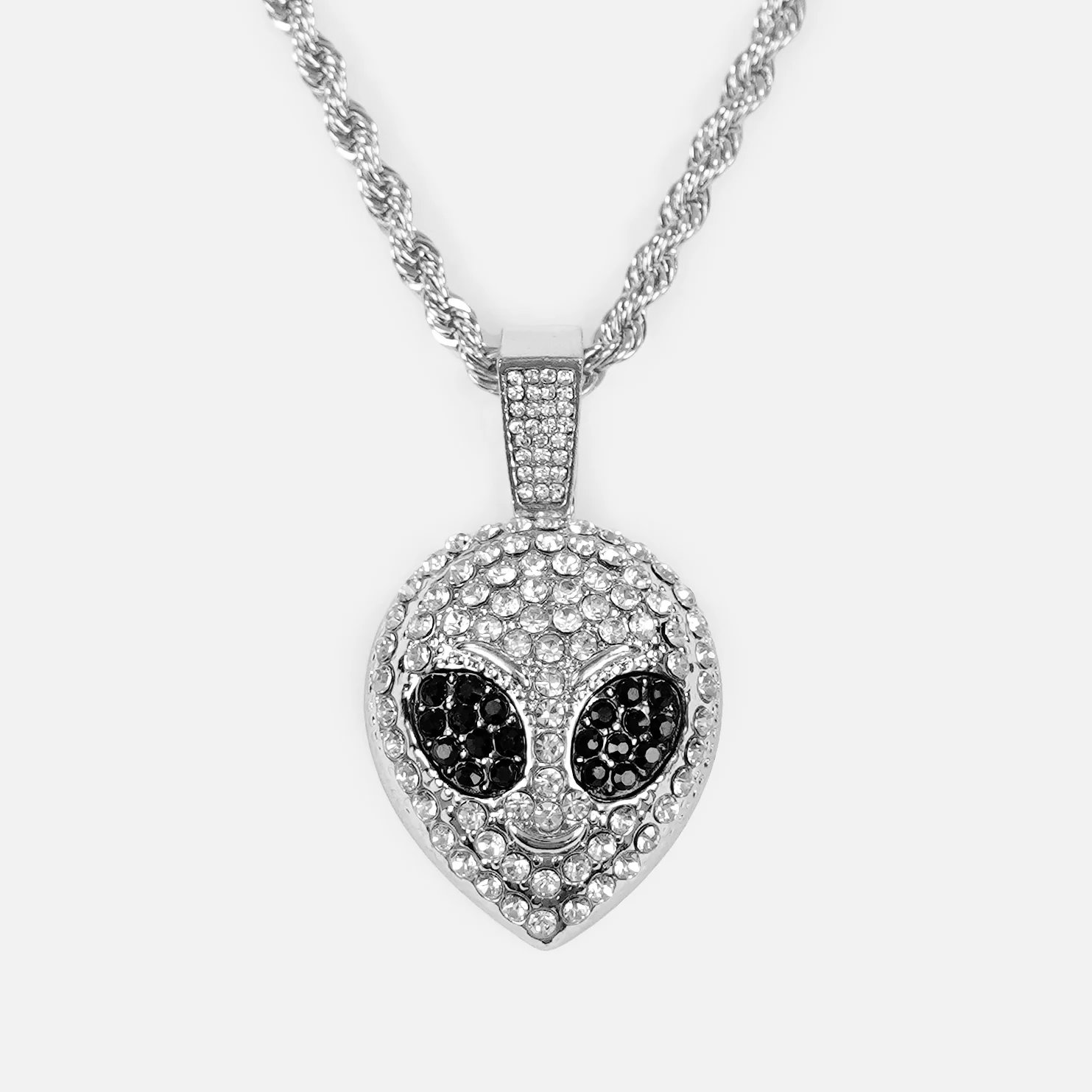 Alien 51 1½" Pendant with Chain Necklace - Stainless Steel - Image 2