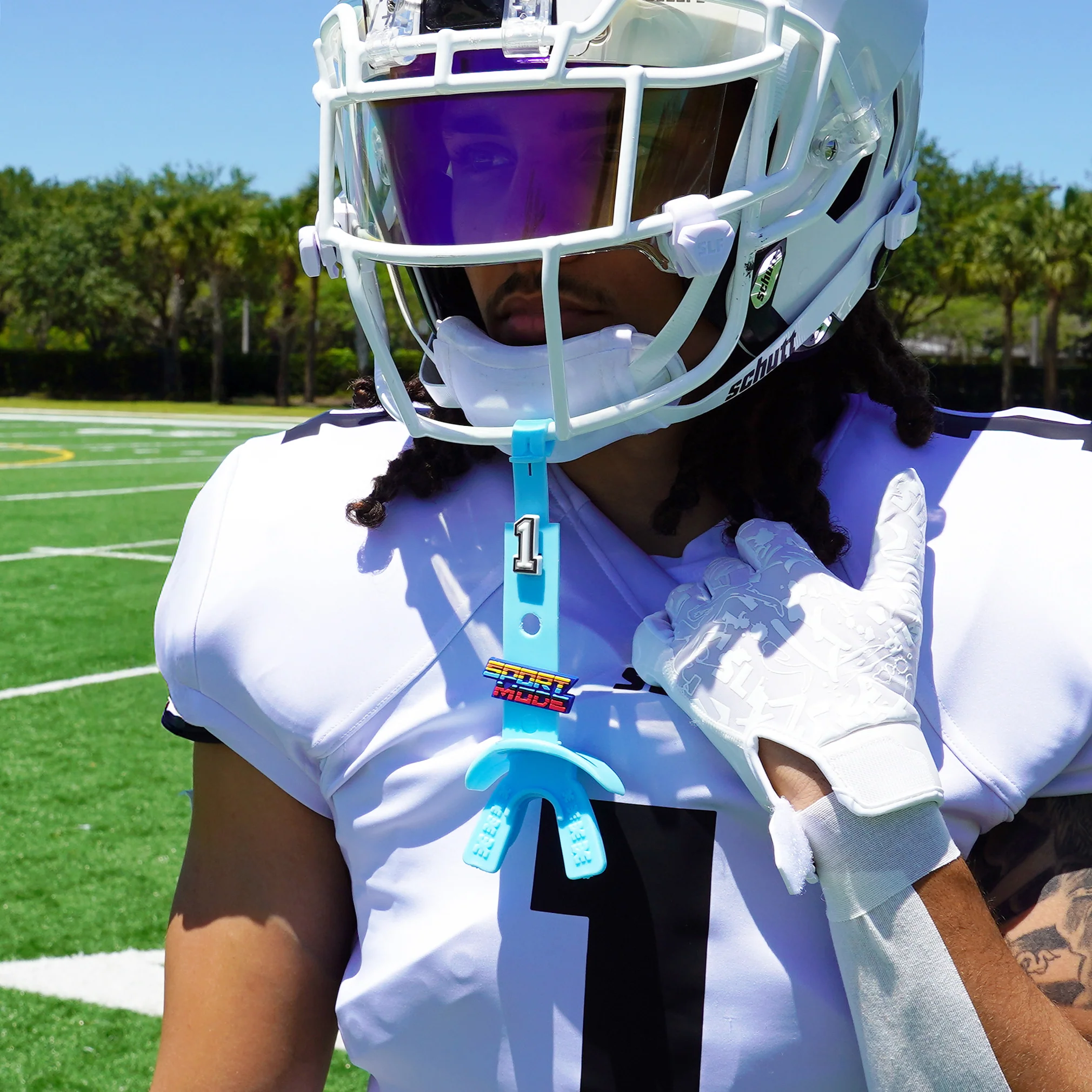 Baby Blue Soft Football Mouthguard 2.0 - Image 9