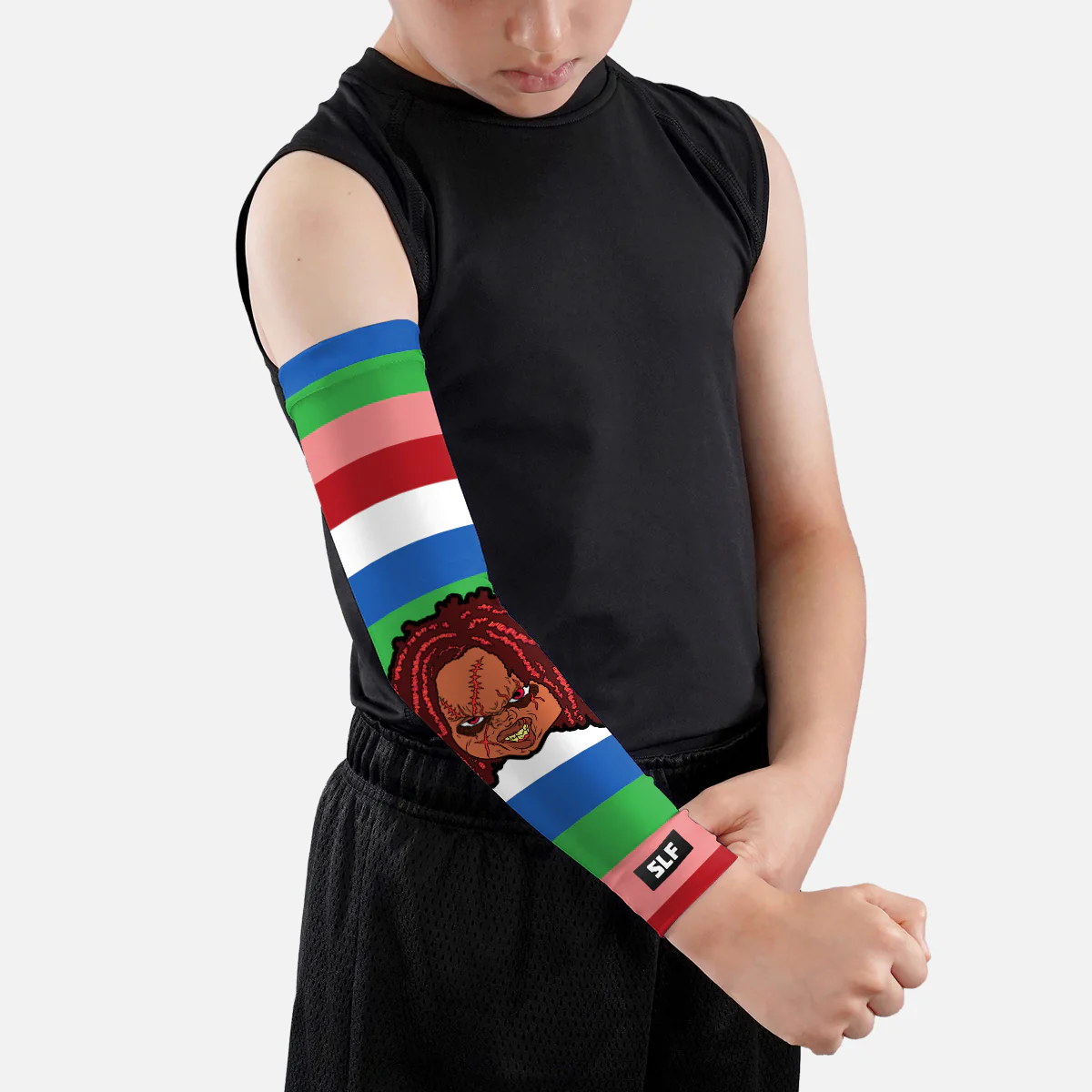 Bad Kid Stripes Kids Arm Sleeve - Image 2