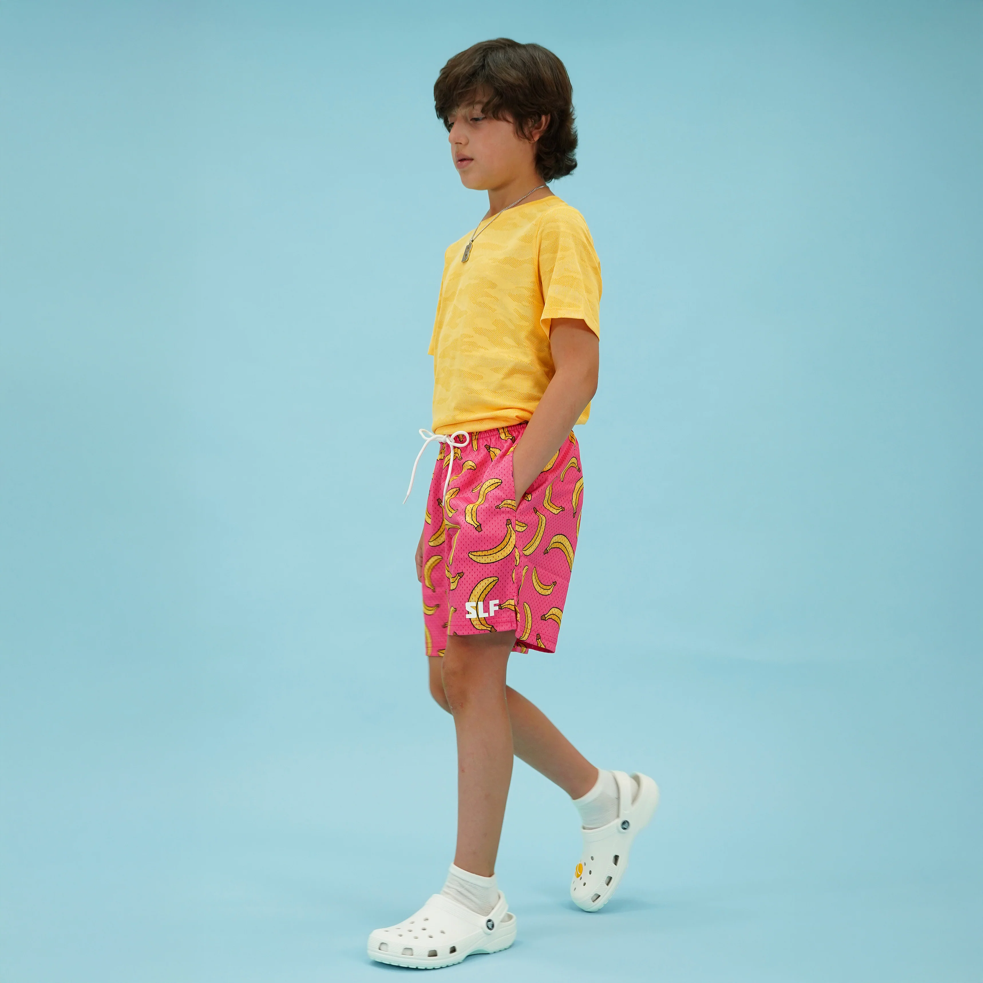 Banana Blitz Coral Kids Shorts - 5" - Image 4