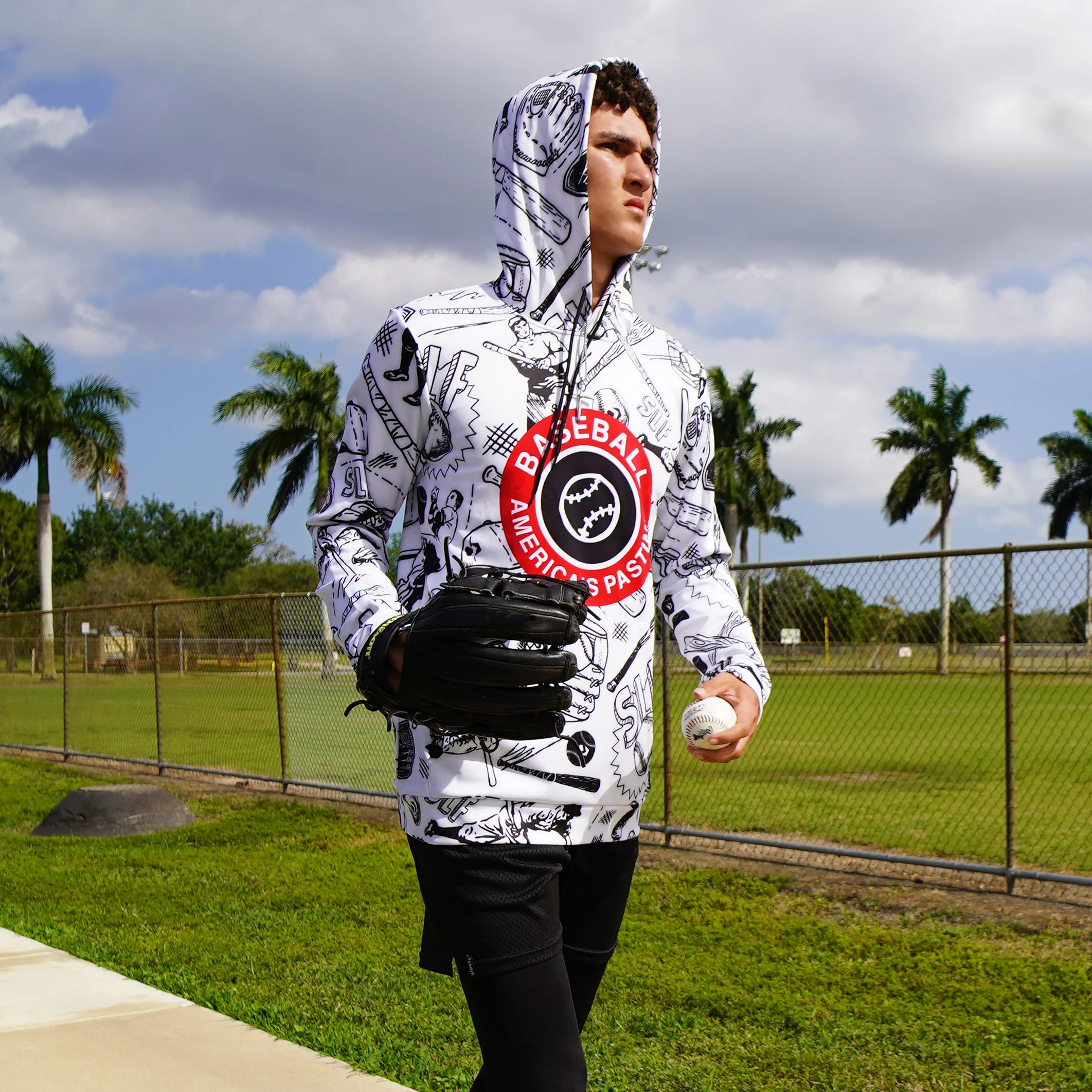 Baseball America's Pastime Hoodie - Image 2