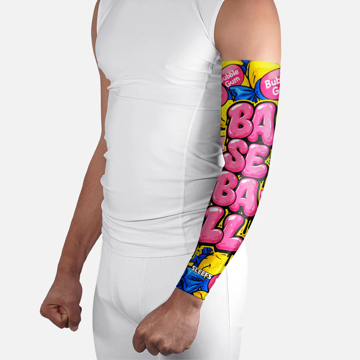 Baseball Bubble Gum Arm Sleeve - Image 3