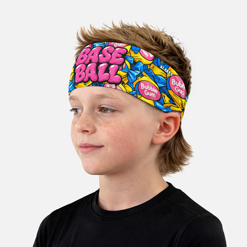Baseball Bubble Gum Kids Headband - Image 2