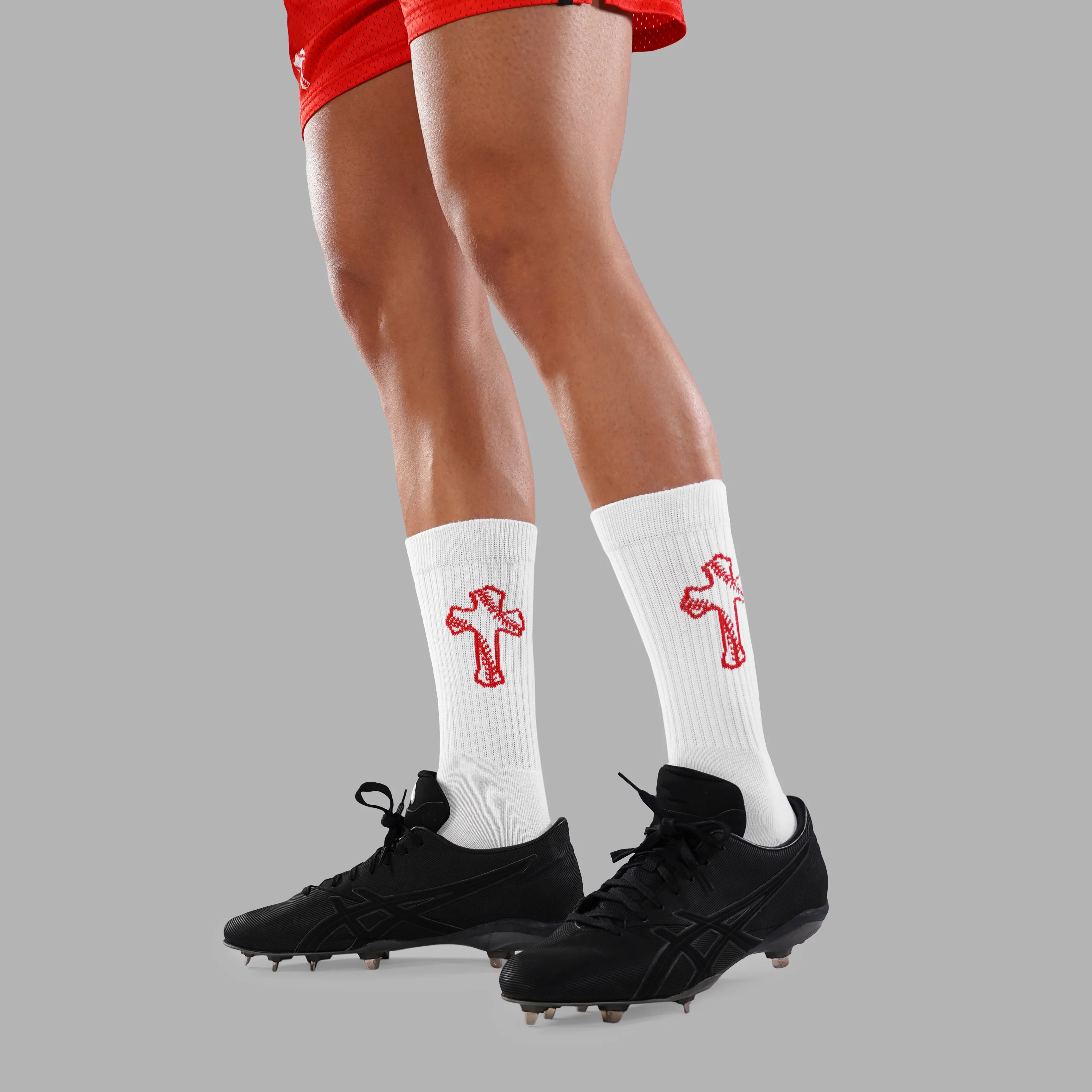 Baseball Cross Crew Socks - Image 5