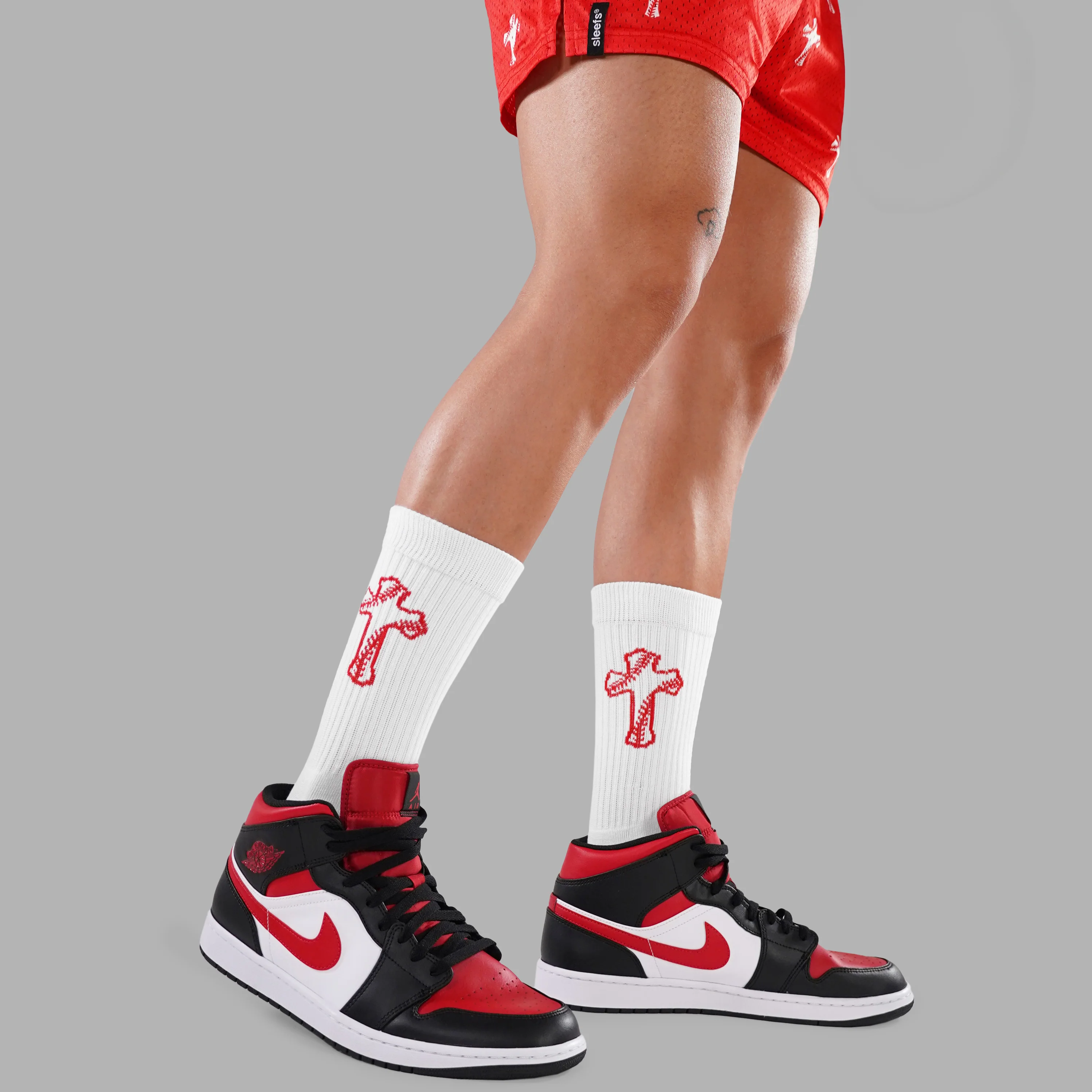 Baseball Cross Crew Socks - Image 7