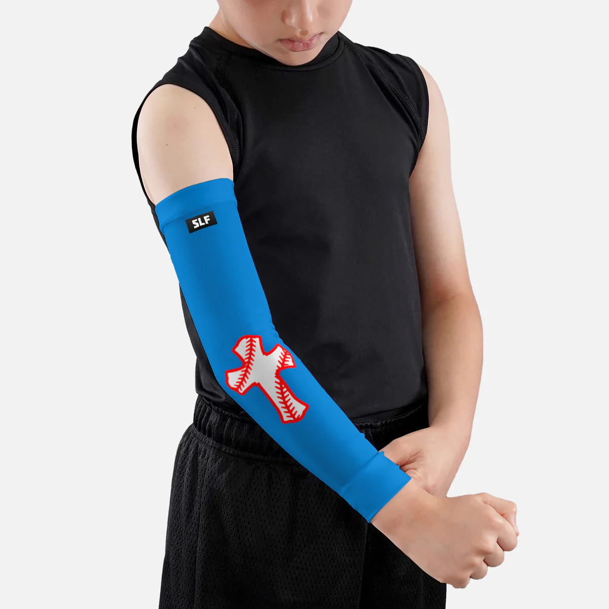Baseball Cross Kids Arm Sleeve - Image 22