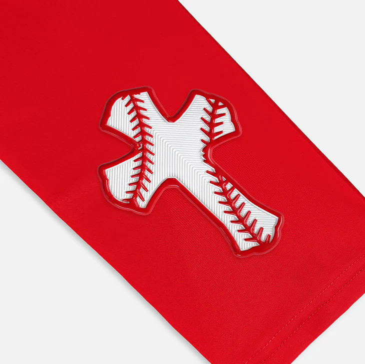 Baseball Cross Patch Arm Sleeve - Image 5