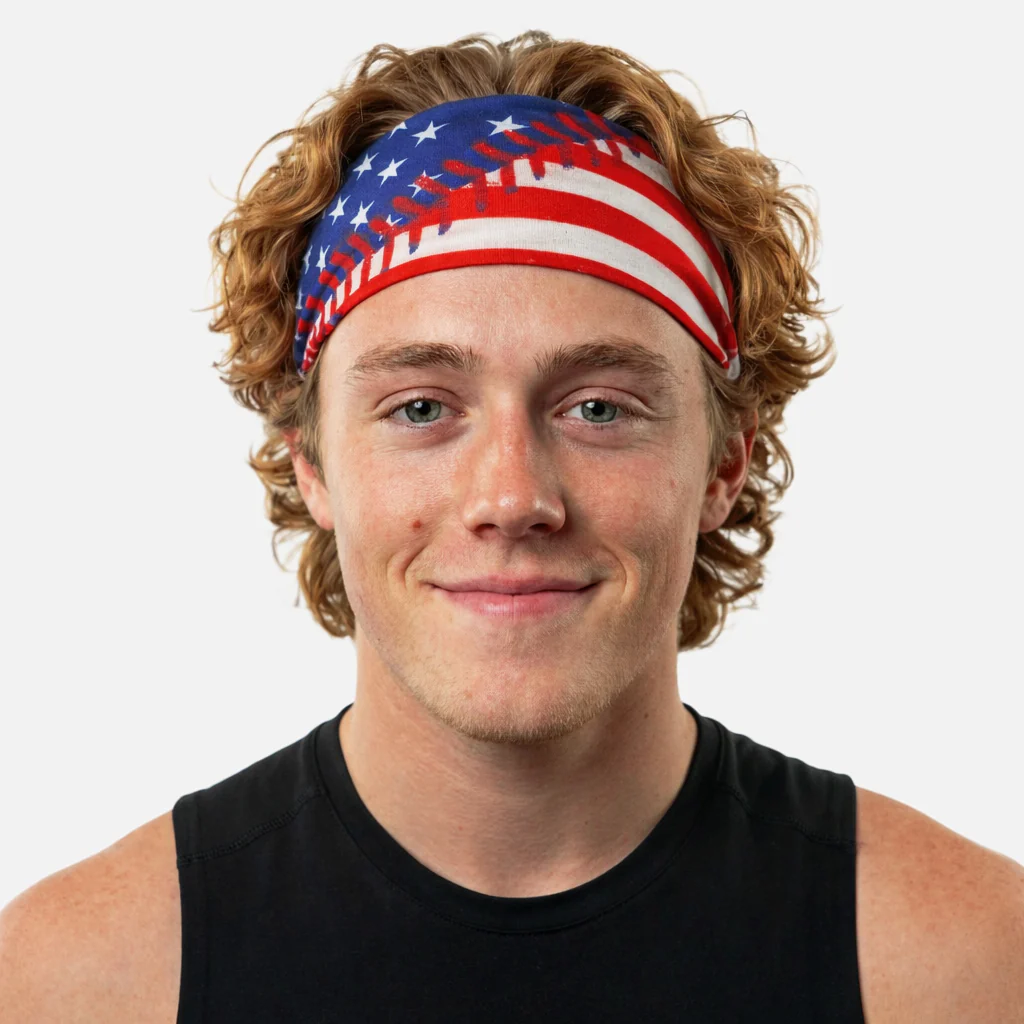 Baseball Lace All-Star USA Headband - Image 4