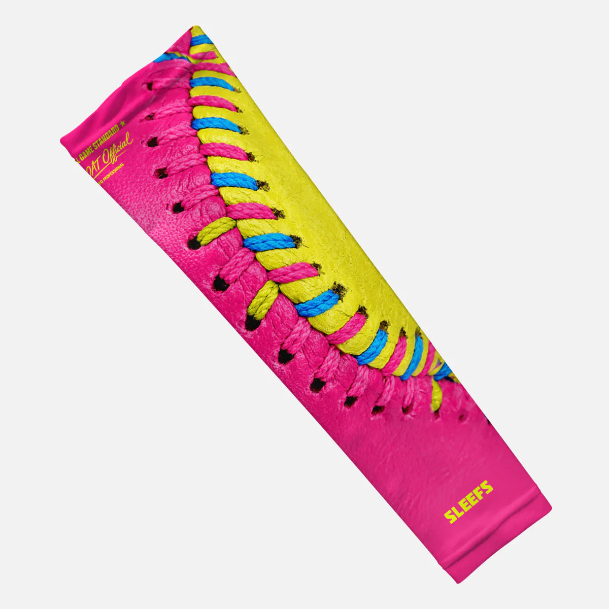 Softball Lace Power Pink Arm Sleeve - Image 4