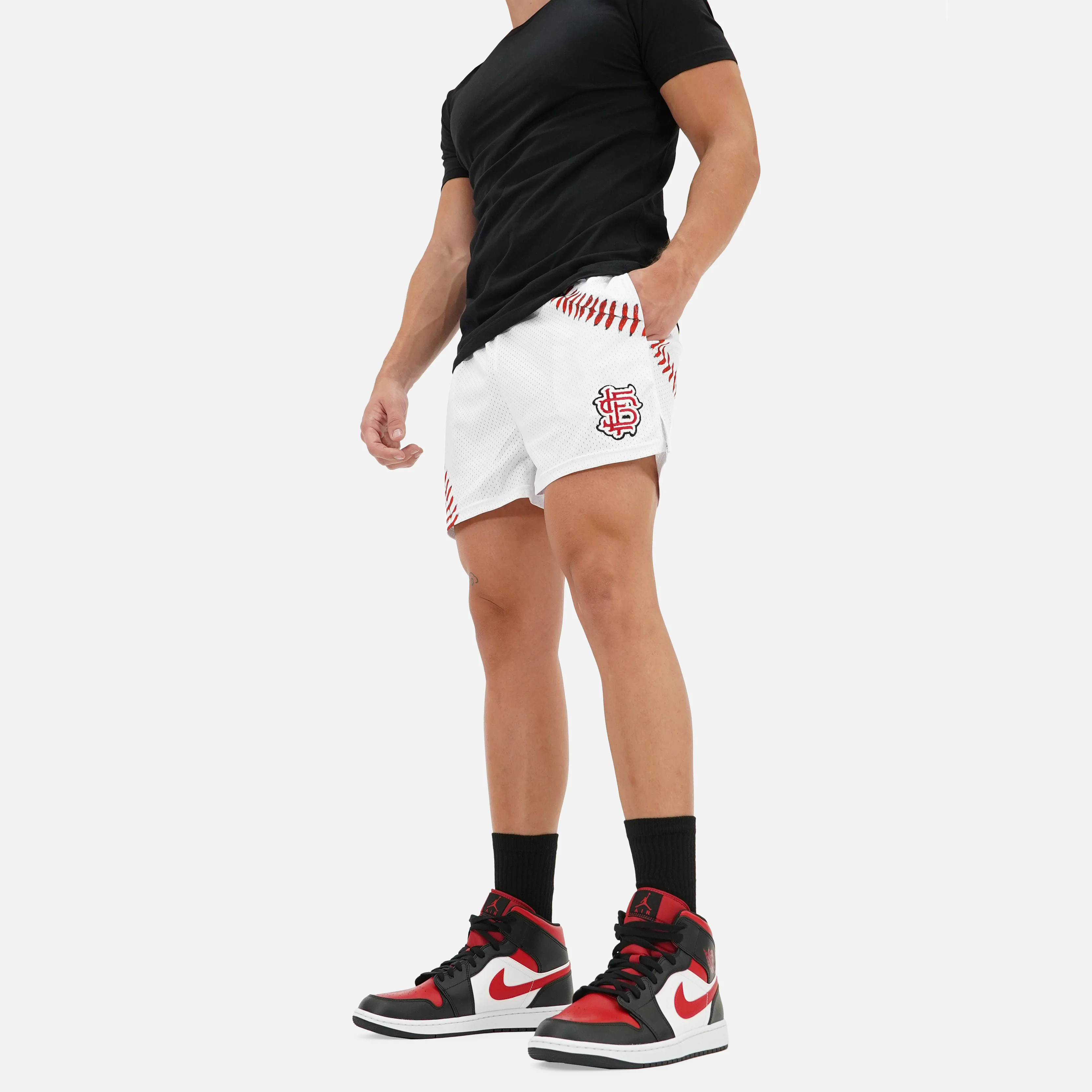 Baseball Lace Shorts - 5" - Image 3