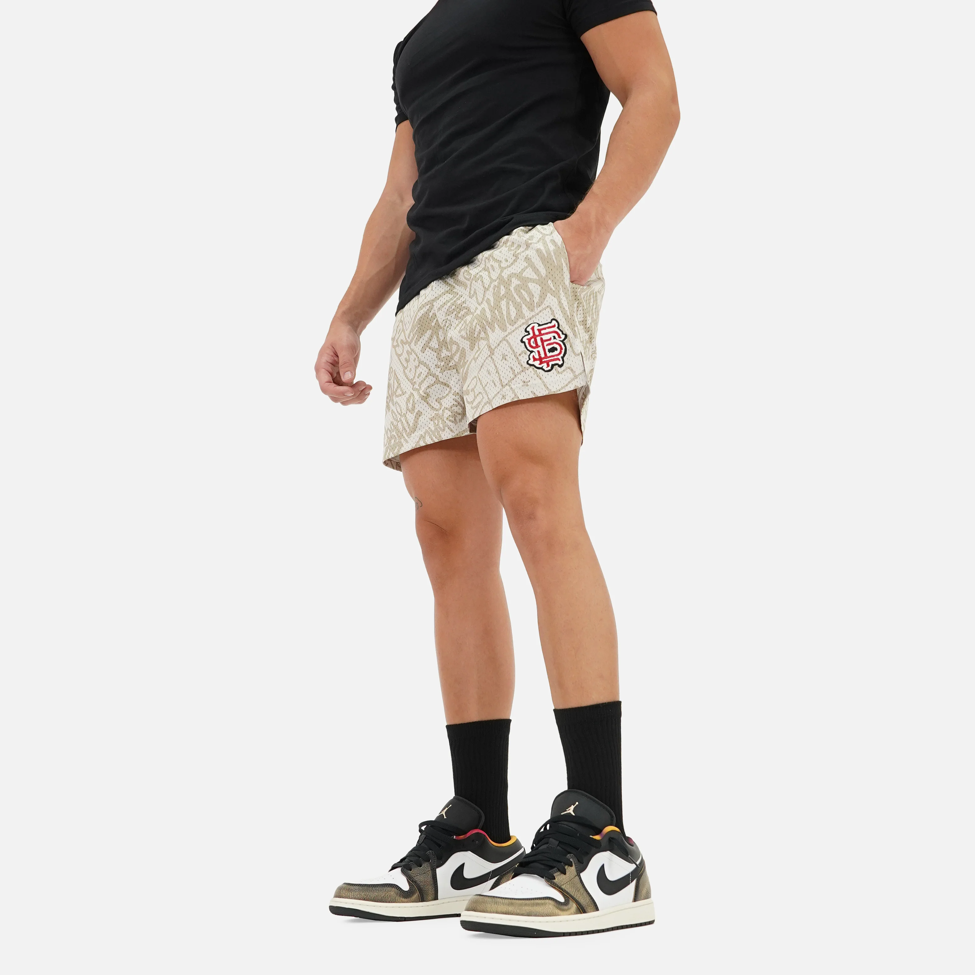 Baseball Sand Marker Shorts - 5" - Image 2