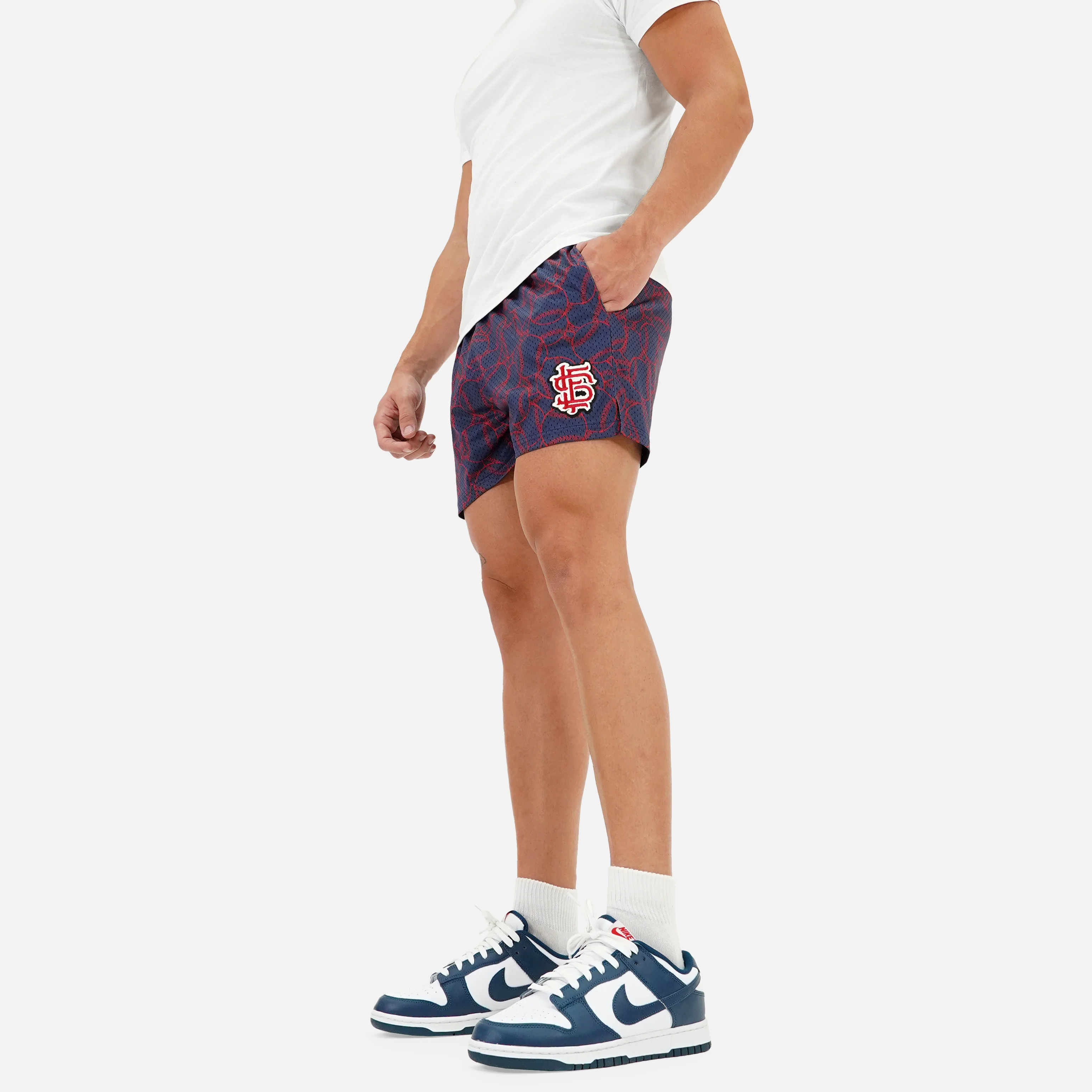 Baseballs Muted Color Shorts - 5" - Image 2