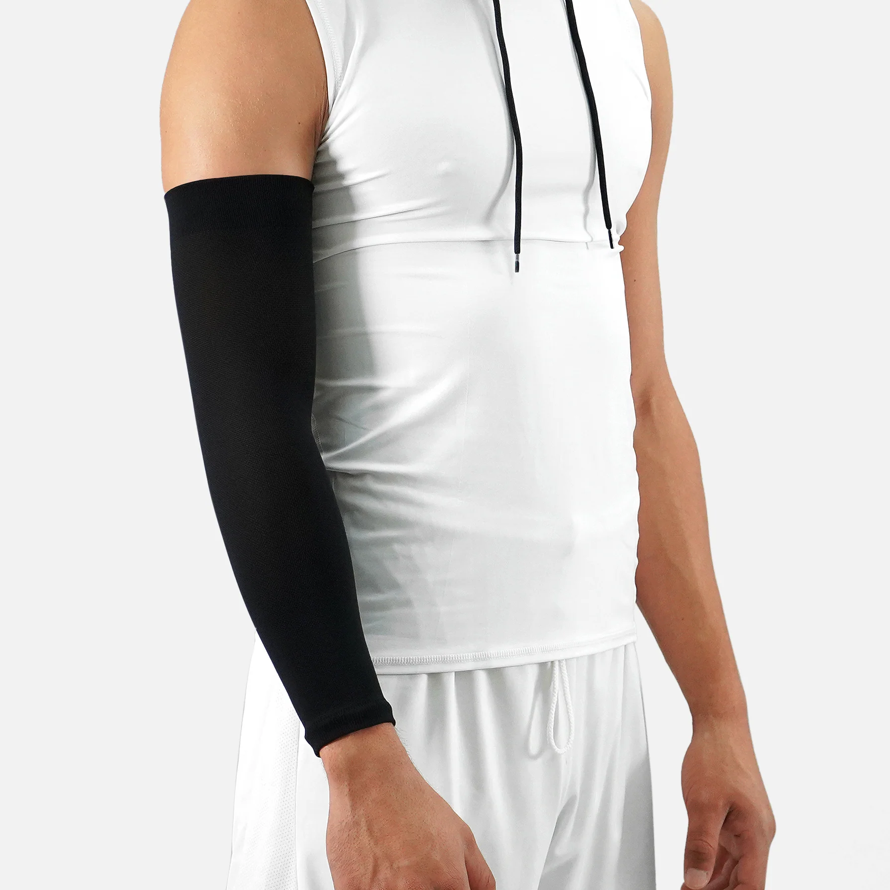 Black One Size Fits All Basketball Arm Sleeve - Image 3
