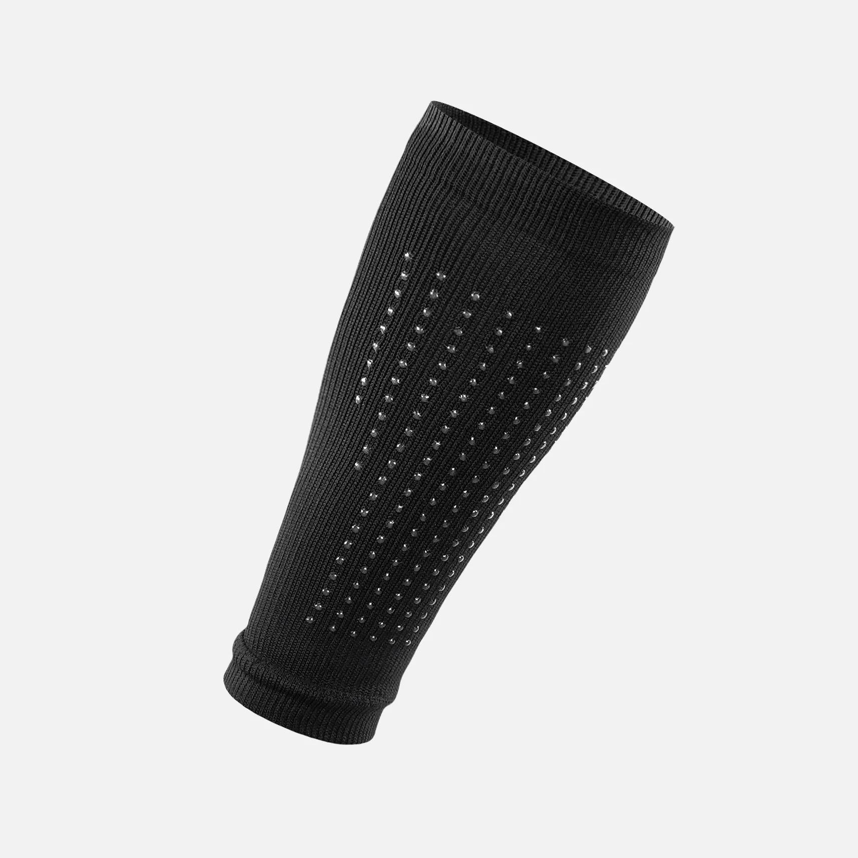 Black Seamless Forearm Sleeve with Grip