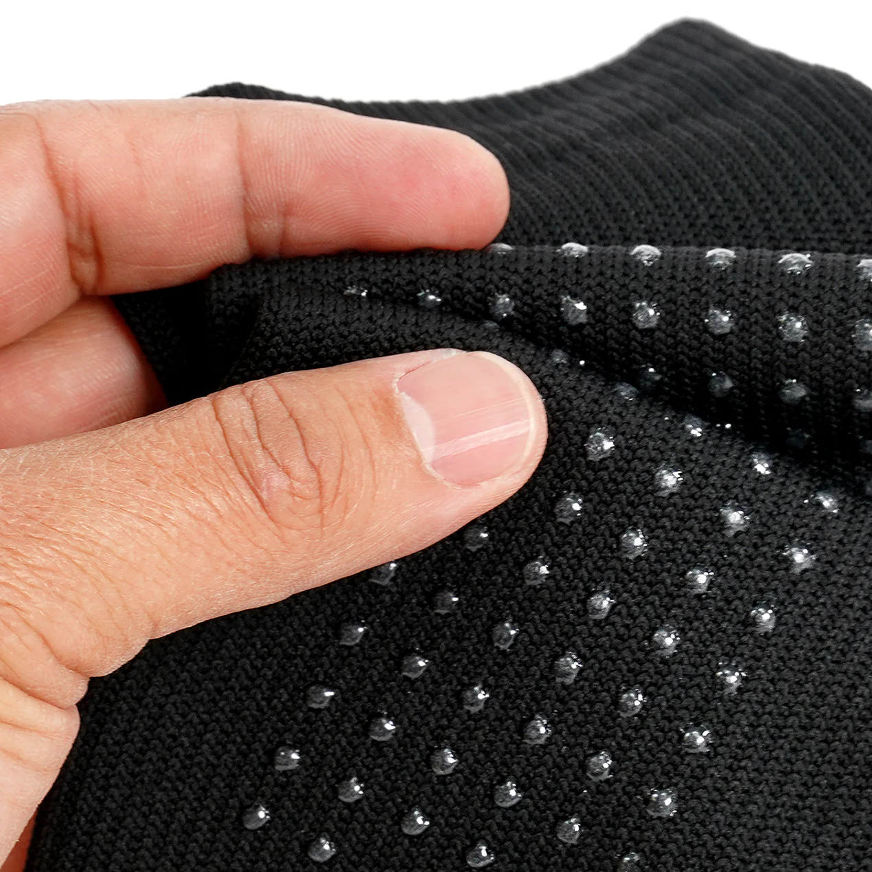 Black Seamless Forearm Sleeve with Grip - Image 5