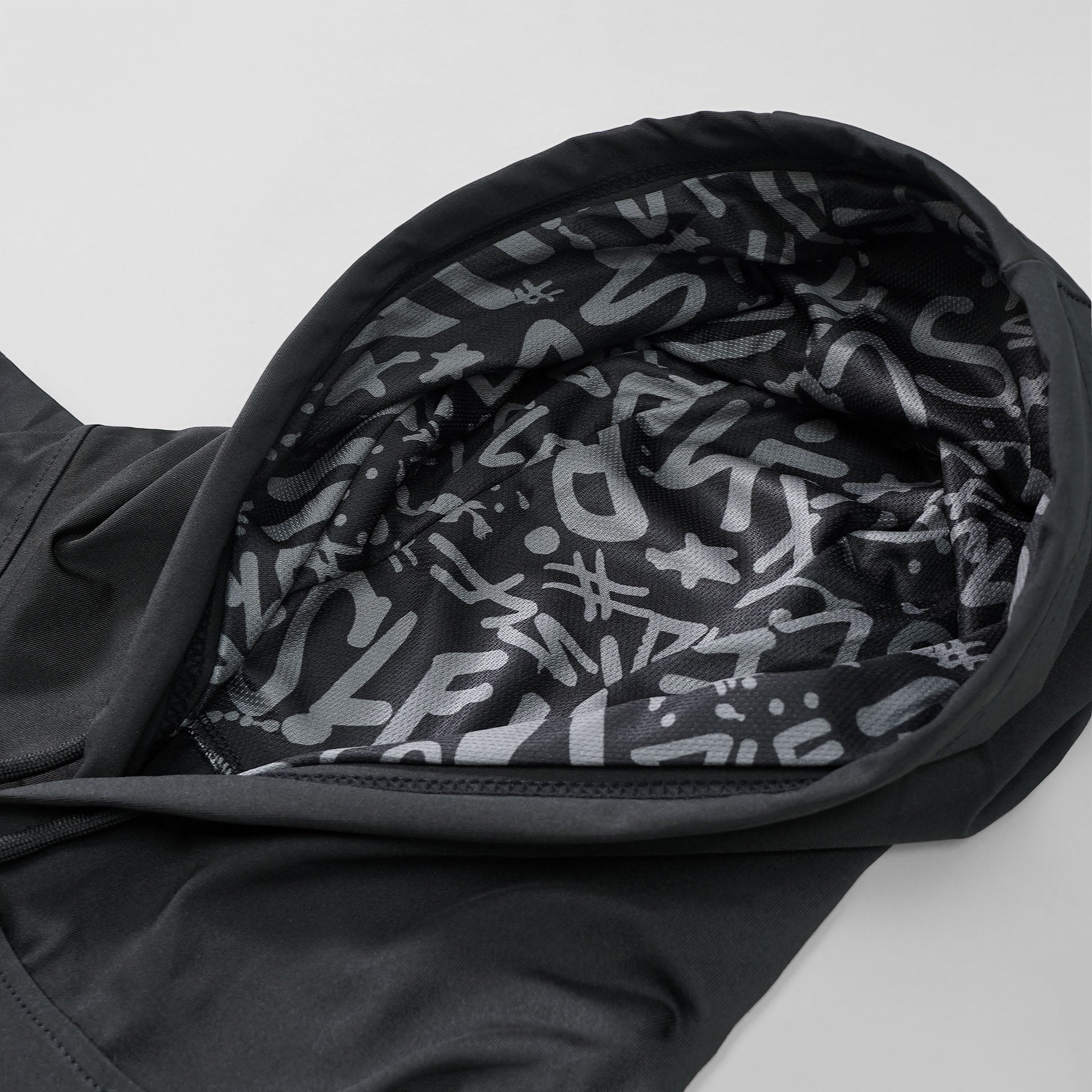 Black Sleeveless Compression Hoodie - Big - Image 5