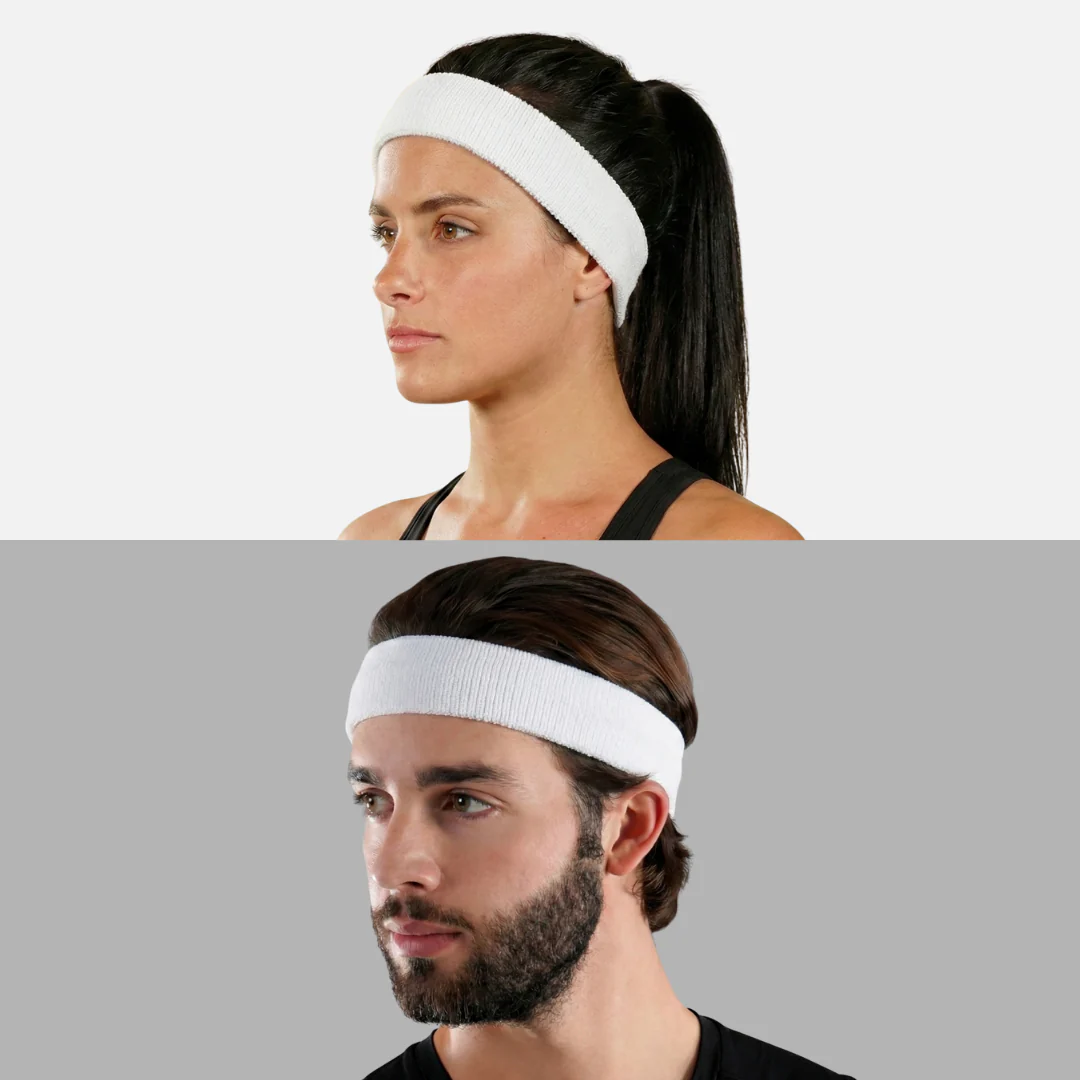 White Cotton Headband - Image 3