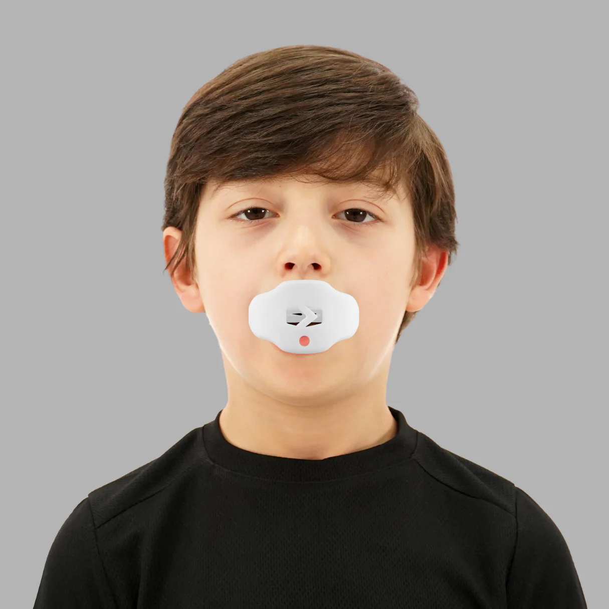 White Kids Soft Football Mouthguard - Image 2