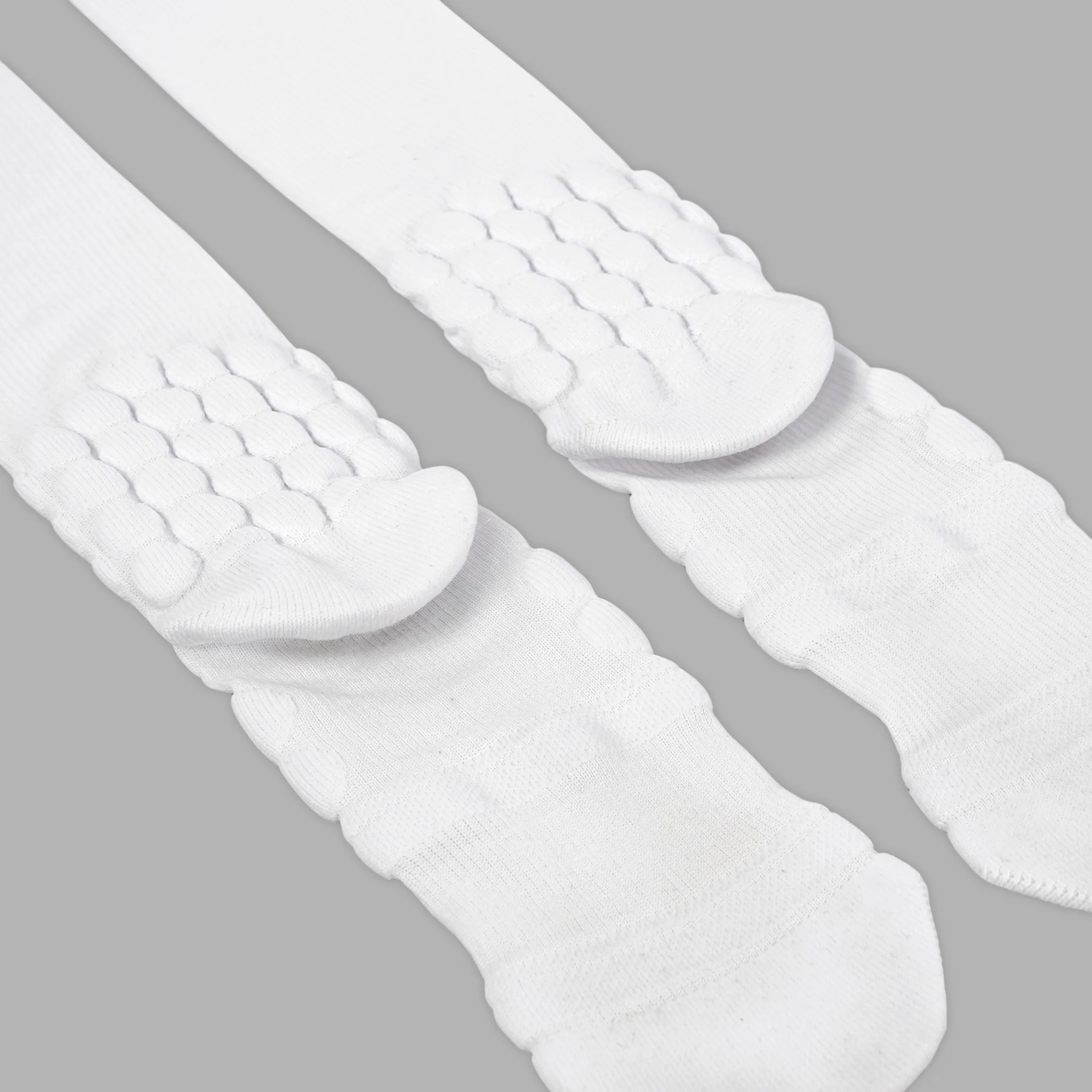 White Football Padded Long Socks - Image 7