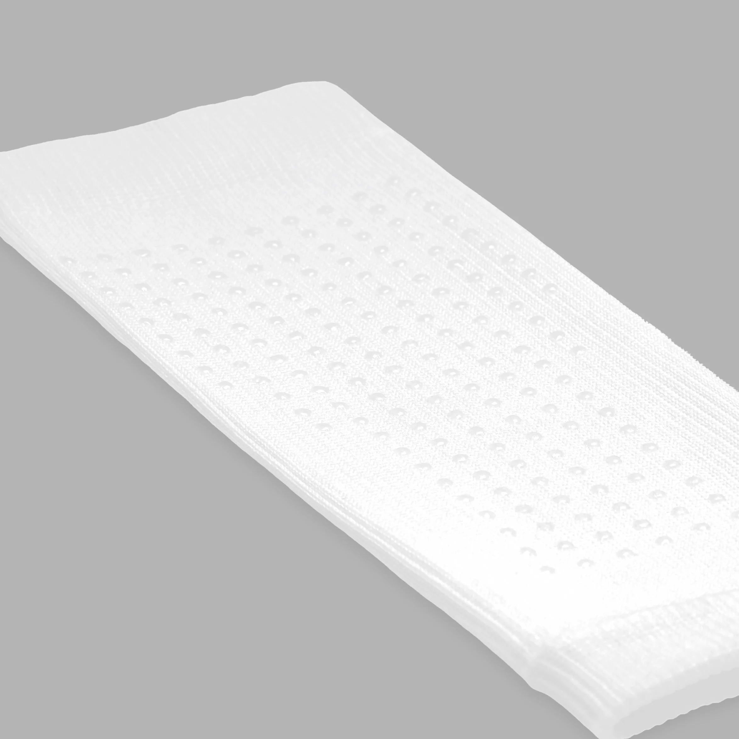 White Seamless Forearm Sleeve with Grip - Image 3