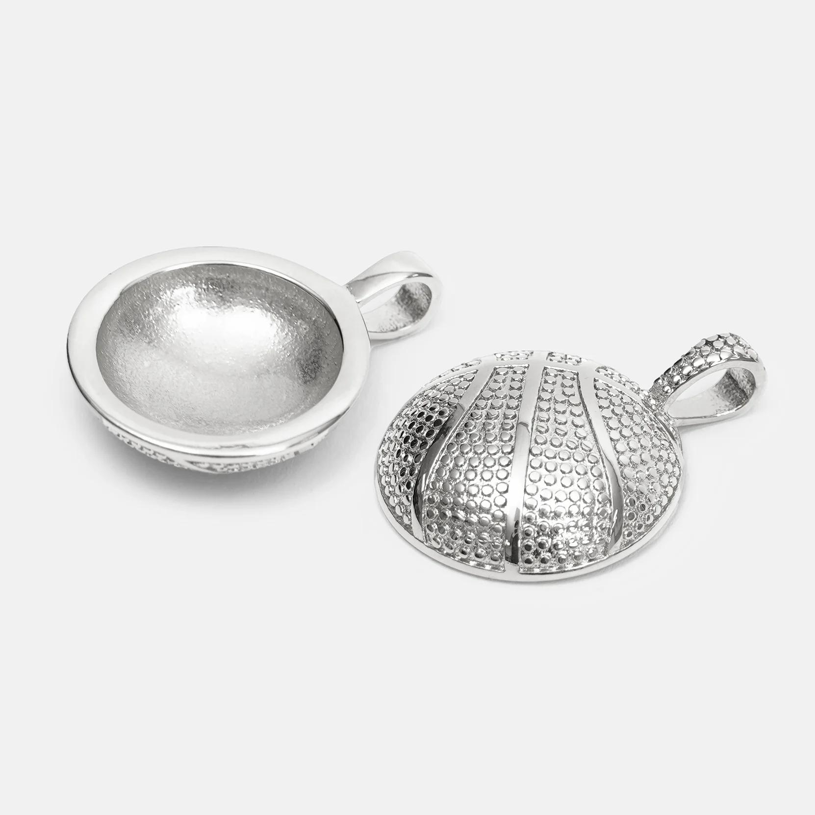 Basketball Pendant with Chain Necklace - Stainless Steel - Image 3