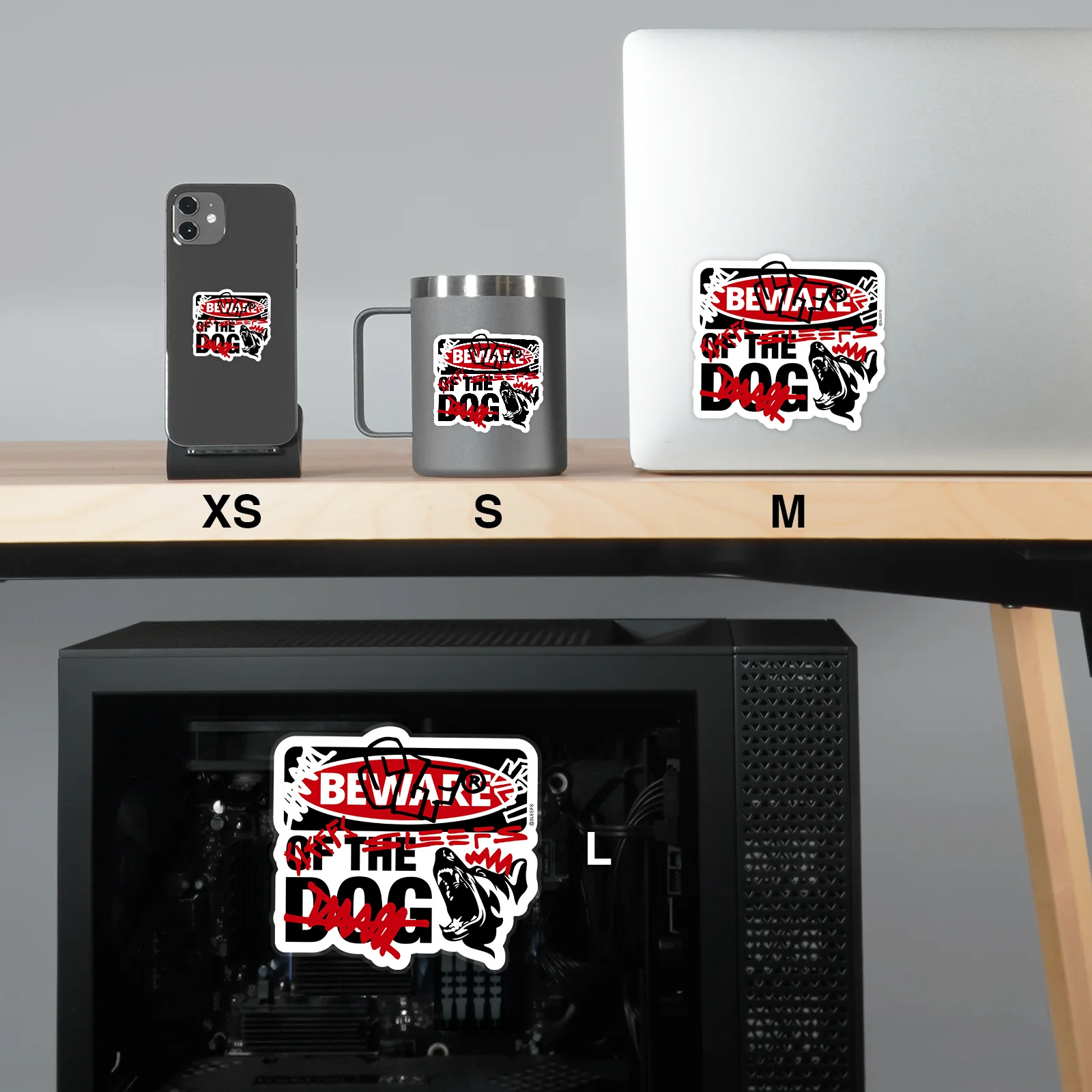 Beware Of The Dog Chaos Sticker - Image 2