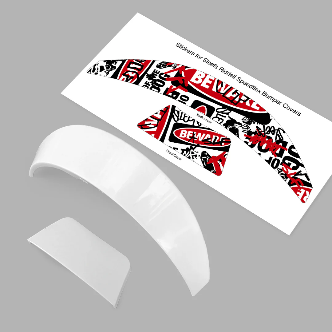 Beware of the Dog Chaos Riddell Speedflex Front and Back Bumper Sticker Kit - Image 3