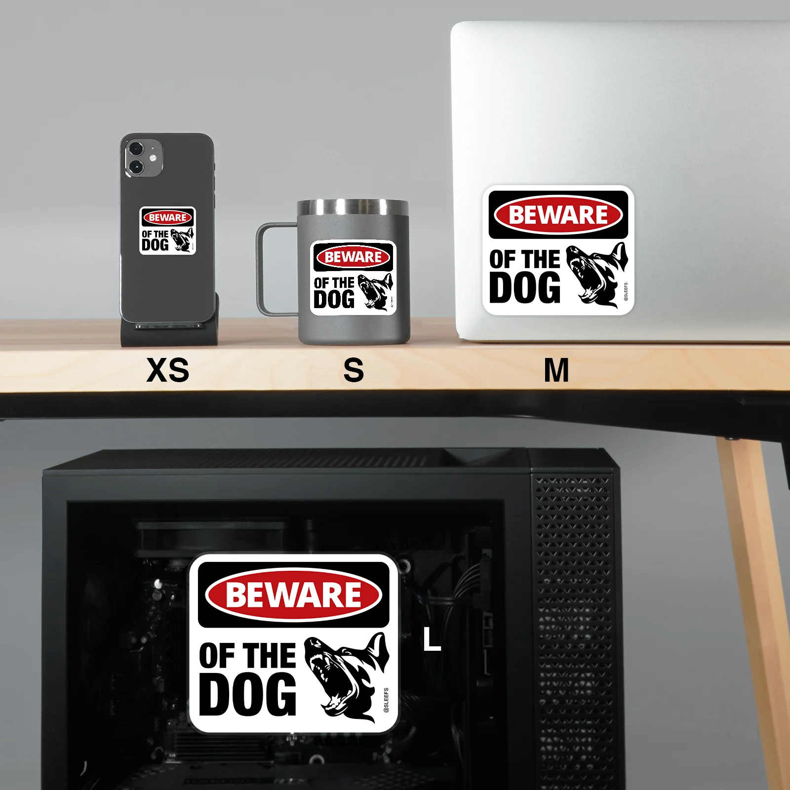 Beware of the Dog Sticker - Image 2