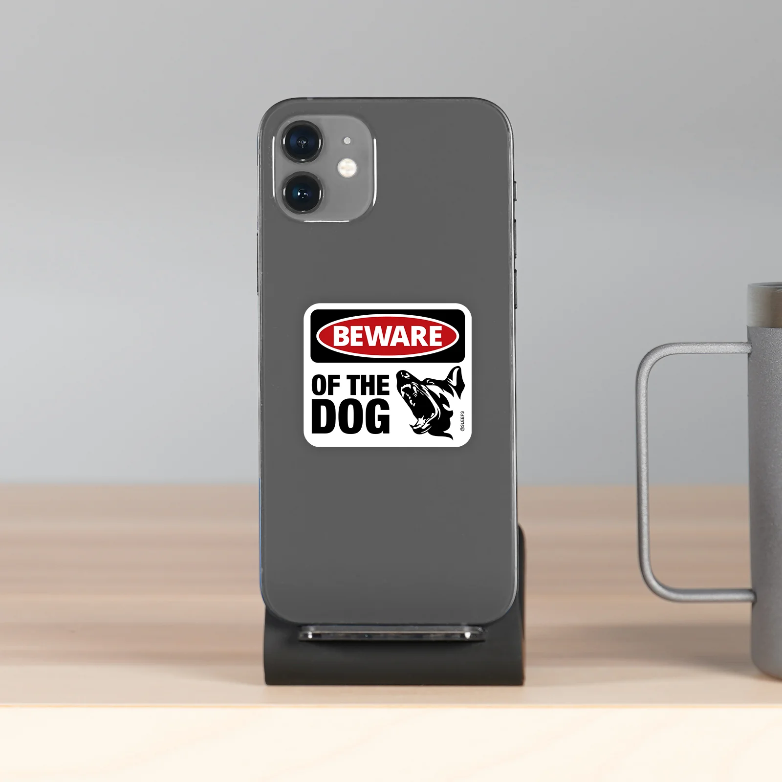 Beware of the Dog Sticker - Image 3