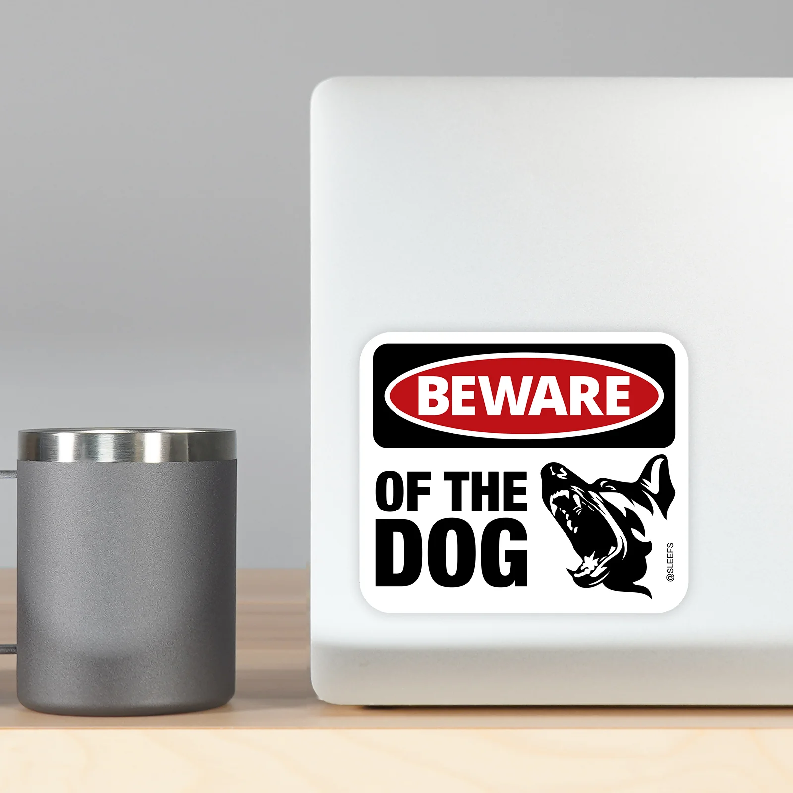 Beware of the Dog Sticker - Image 5