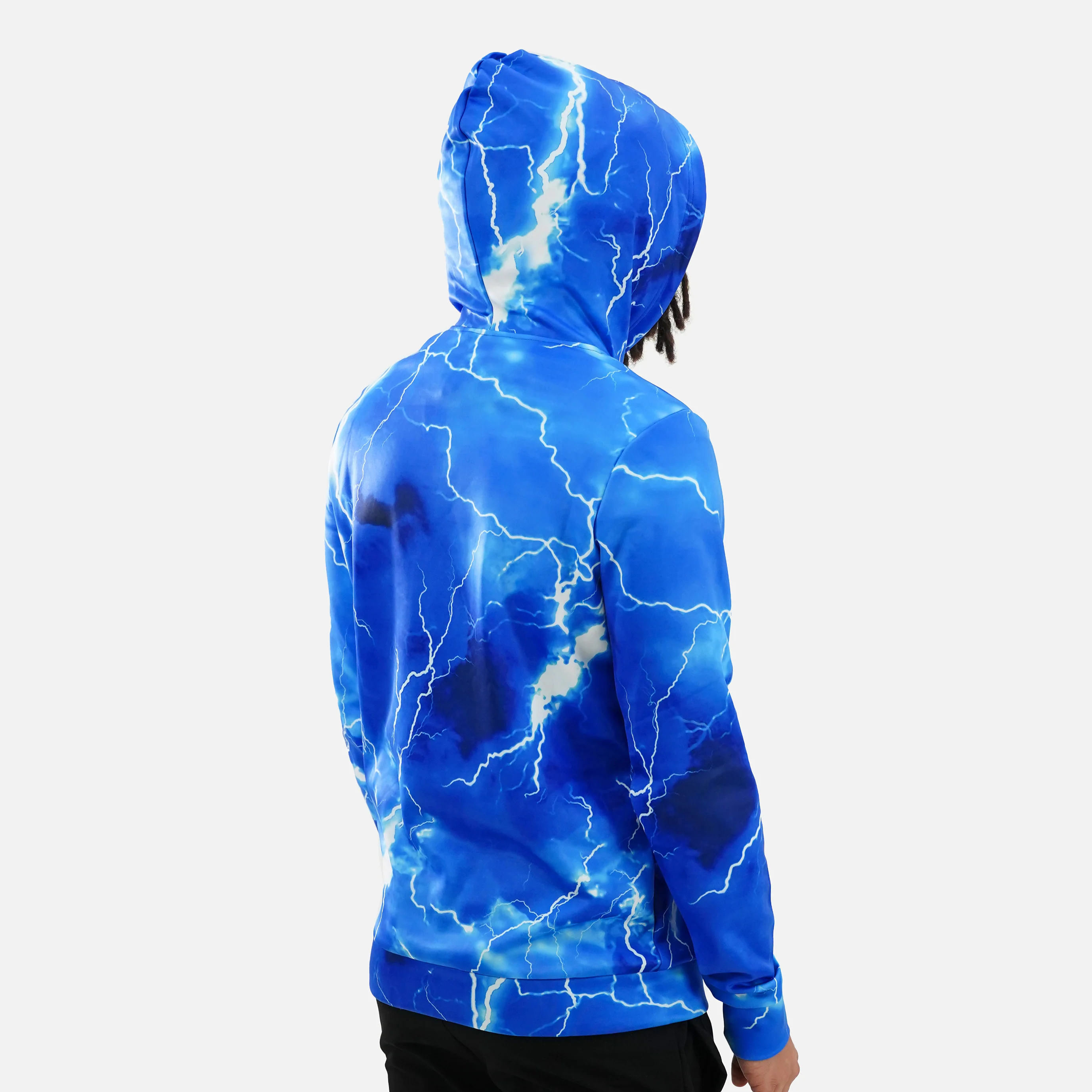 Blue Lightning Hoodie - Image 4