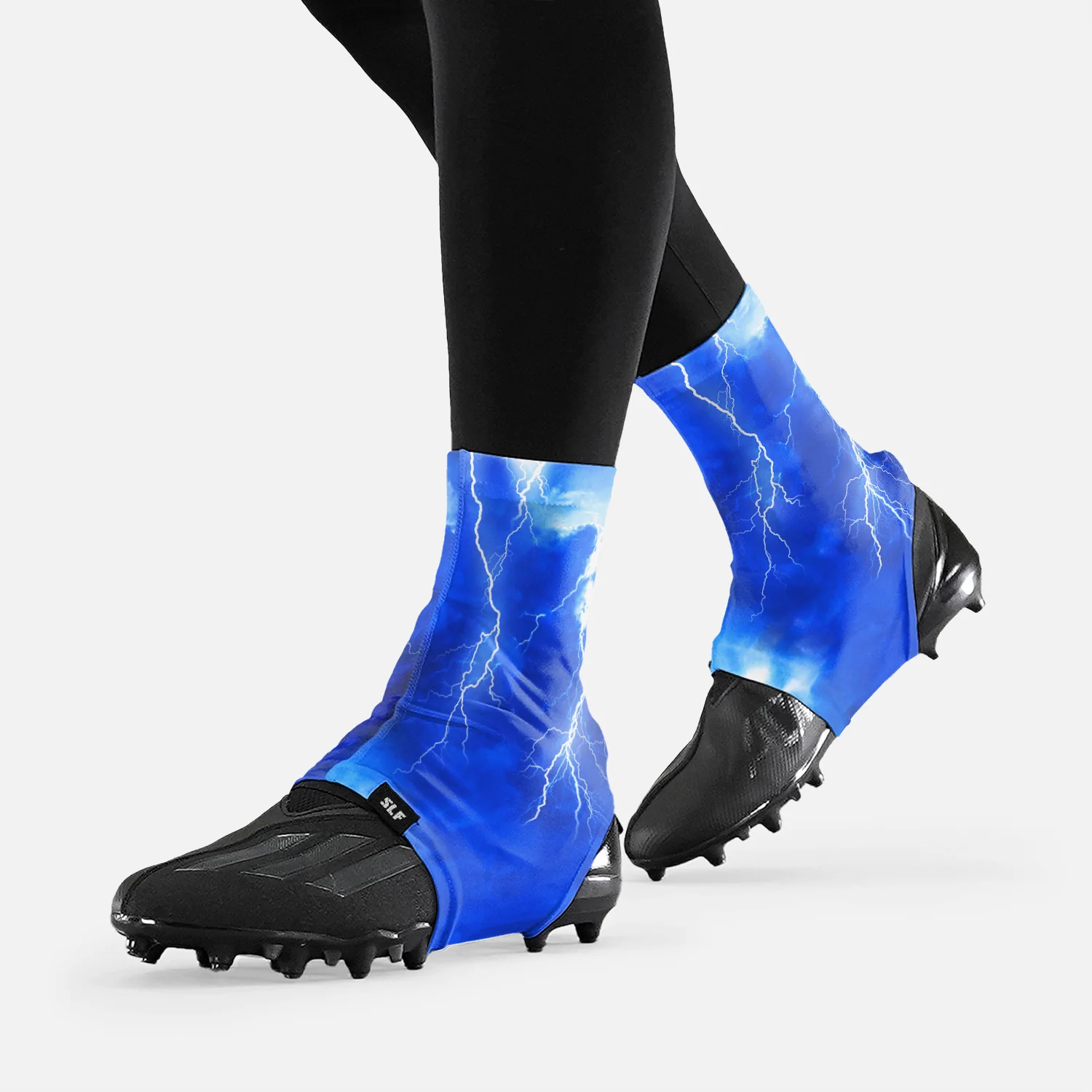 Blue Lightning Spats / Cleat Covers - Image 3