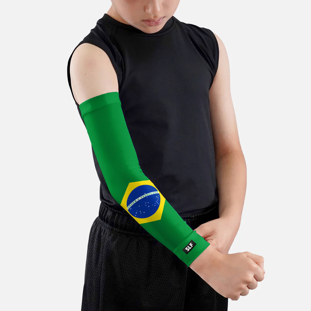 Brazil Flag Kids Arm Sleeve - Image 5