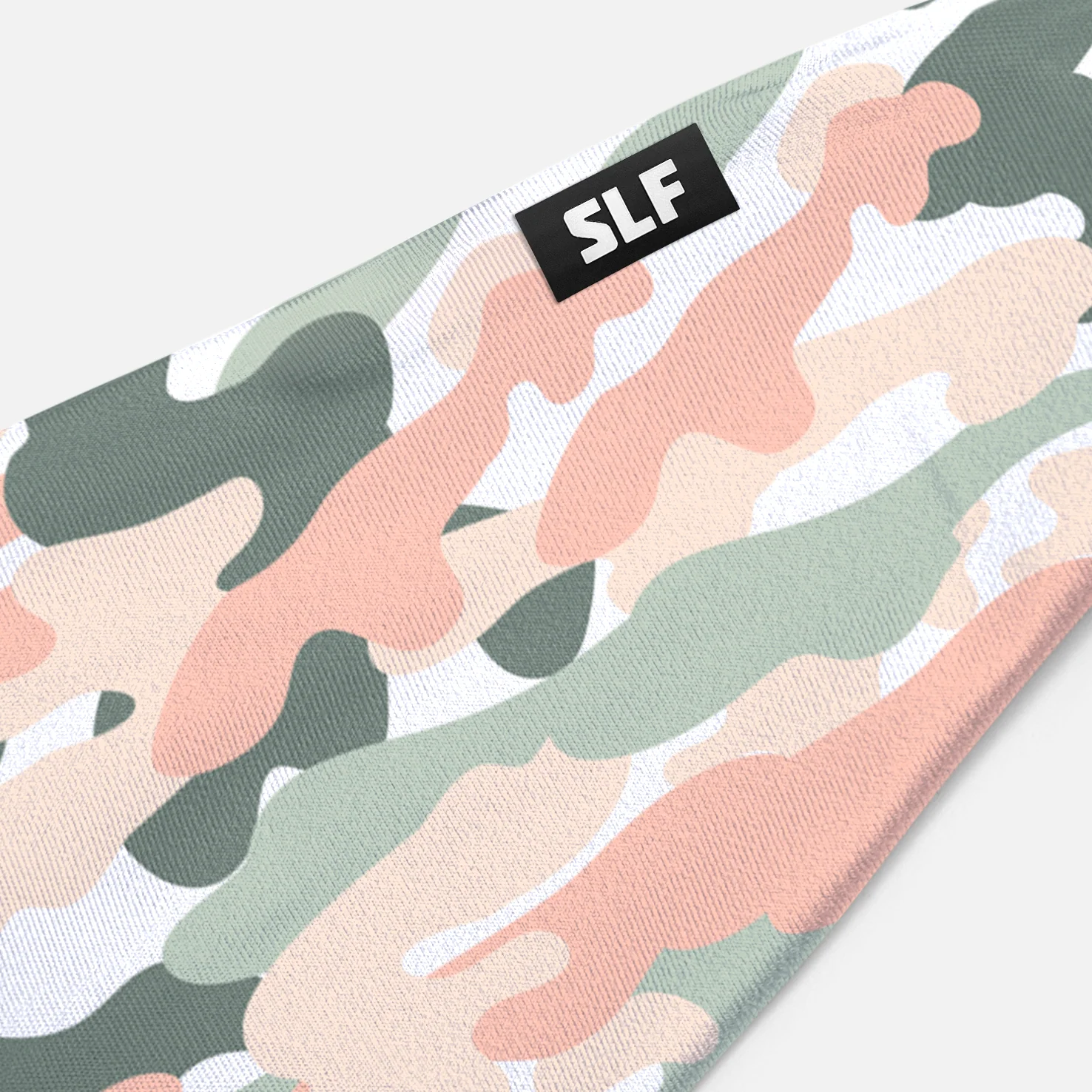 Camo Pastel Green Pink Headband - Image 3