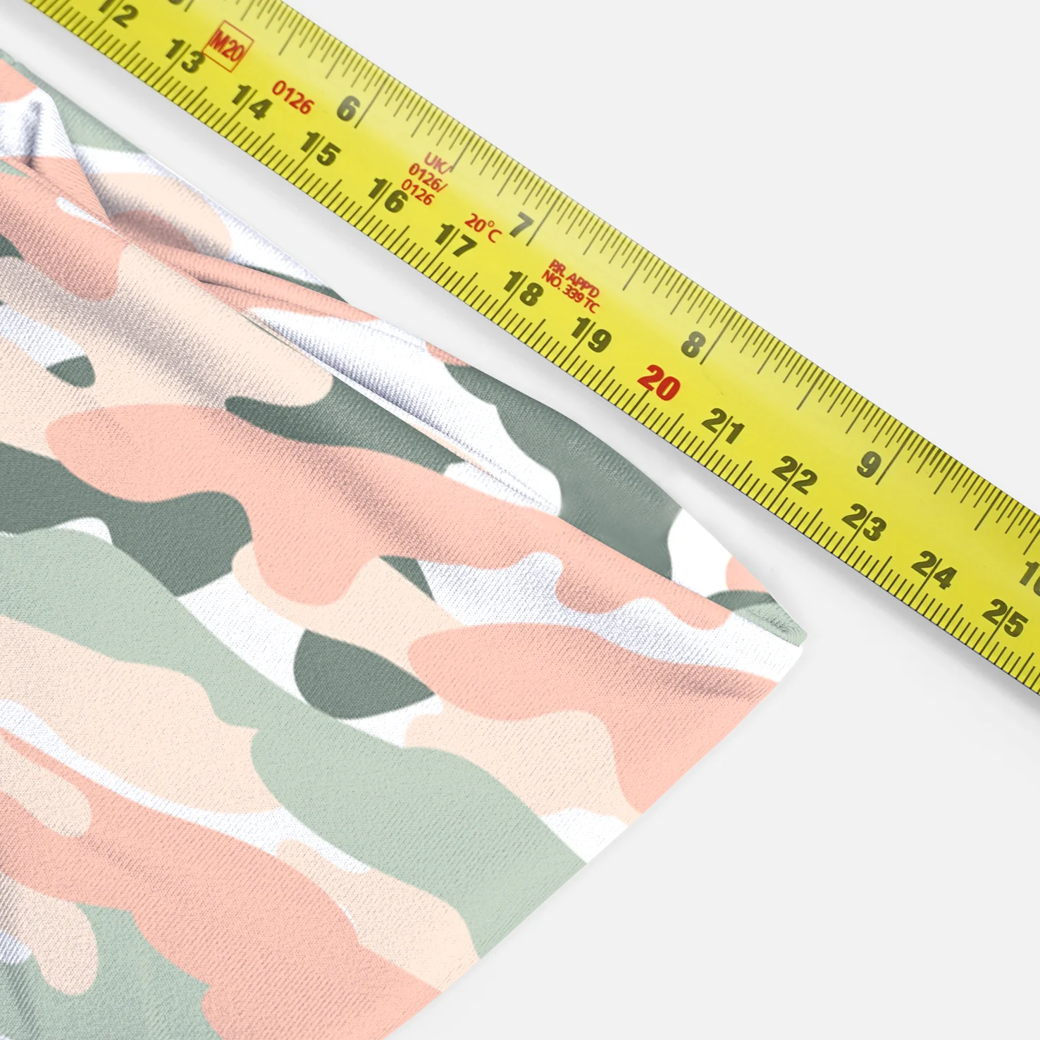 Camo Pastel Green Pink Headband - Image 5